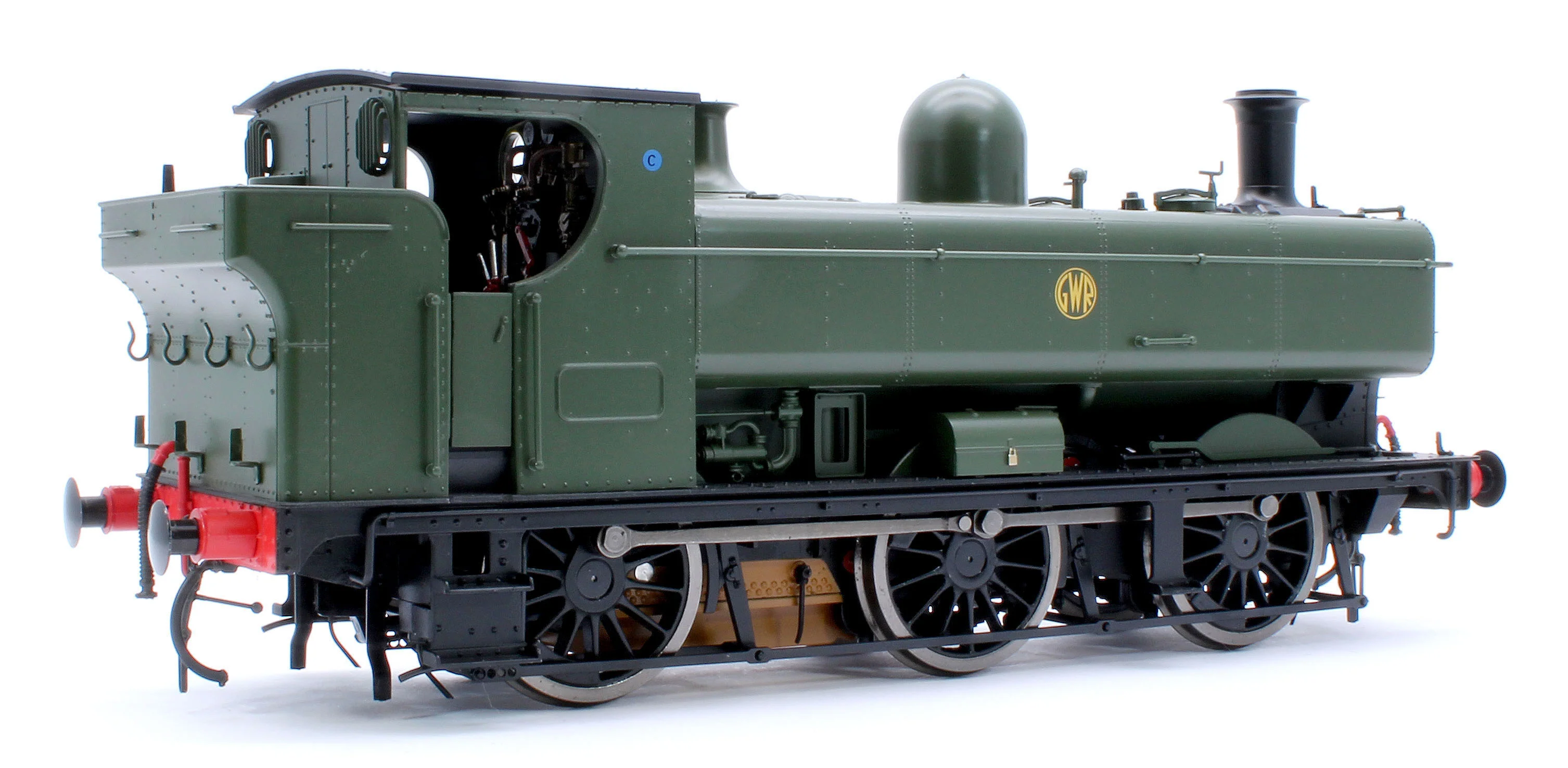 7S-007-014US Class 57xx Pannier GWR Shirtbutton Green Unnumbered - Steam Tank Locomotive - Sound Fitted - Image 4