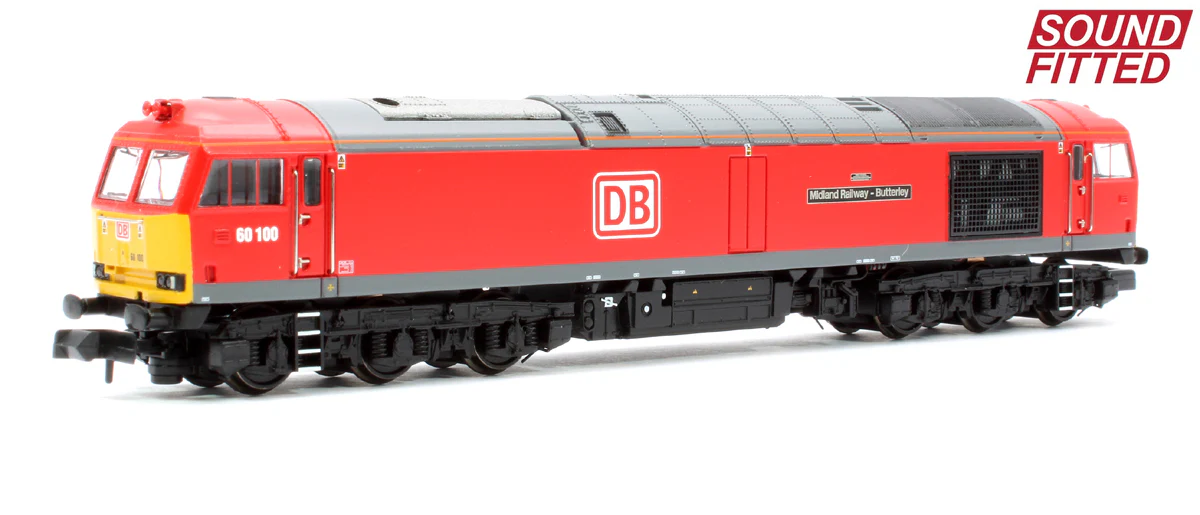 371-359SF Class 60 60100 'Midland Railway Butterley' DB Cargo Diesel Locomotive - DCC Sound