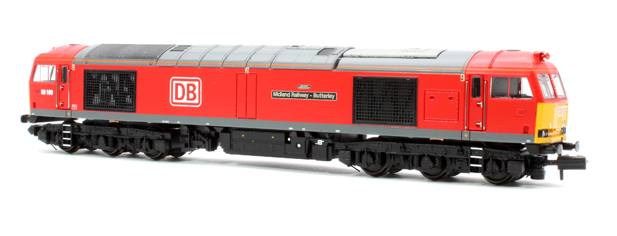 371-359SF Class 60 60100 'Midland Railway Butterley' DB Cargo Diesel Locomotive - DCC Sound - Image 4