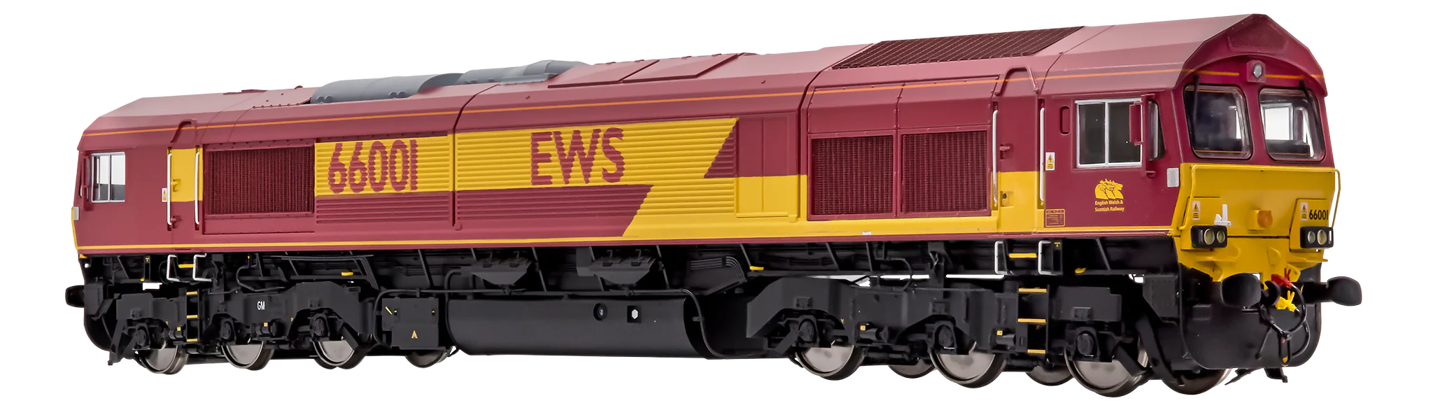 7D-066-001DS Class 66 66001 EWS Livery Diesel Locomotive - DCC Deluxe Sound Fitted - Image 4