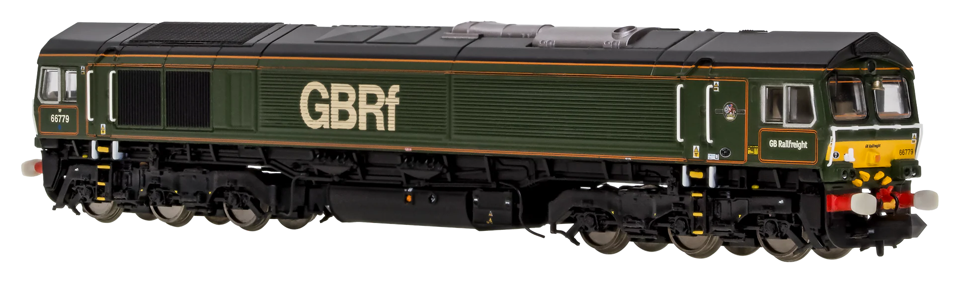 2D-066-007D Class 66 66779 "Evening Star" BR Lined Green Diesel Locomotive - DCC Fitted