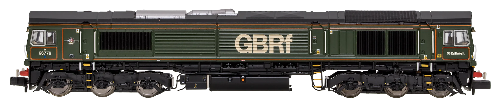 2D-066-007S Class 66 66779 "Evening Star" BR Lined Green Diesel Locomotive - DCC Sound - Image 2