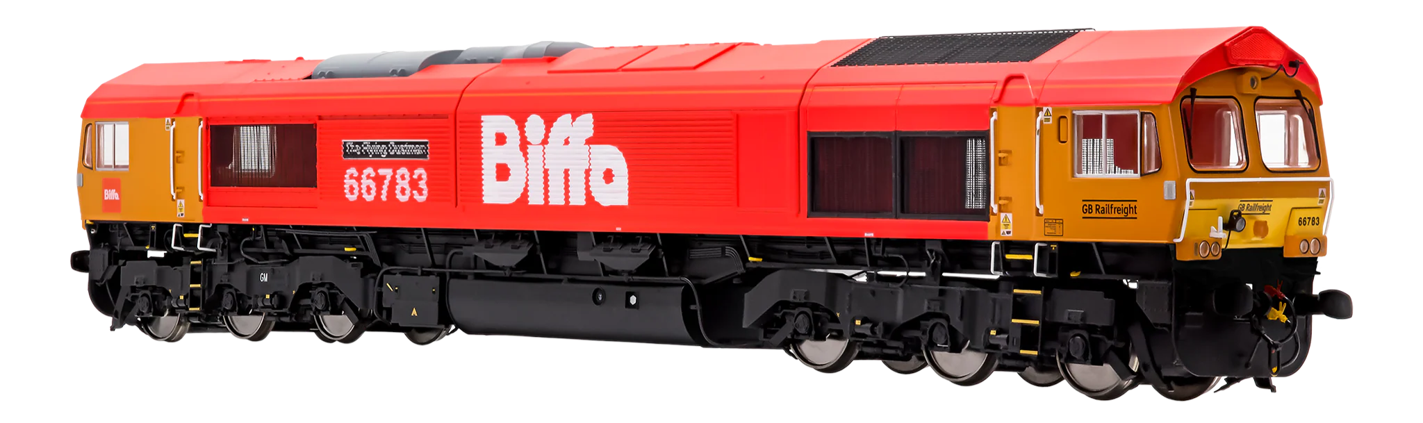 7D-066-006S Class 66 783 GBRF Biffa 'The Flying Dustman' Diesel Locomotive - DCC Sound - Image 4