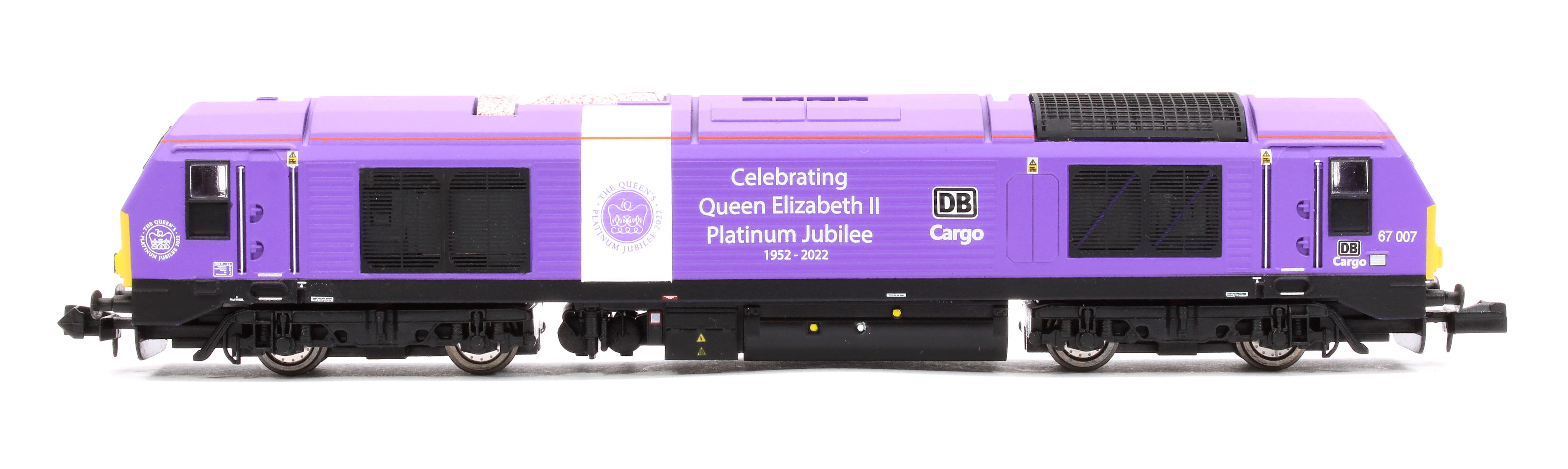 2D-010-016D Class 67 DB Cargo 'Celebrating Queen Elizabeth II Platinum Jubilee' 67007 Diesel Locomotive - DCC Fitted - Image 6