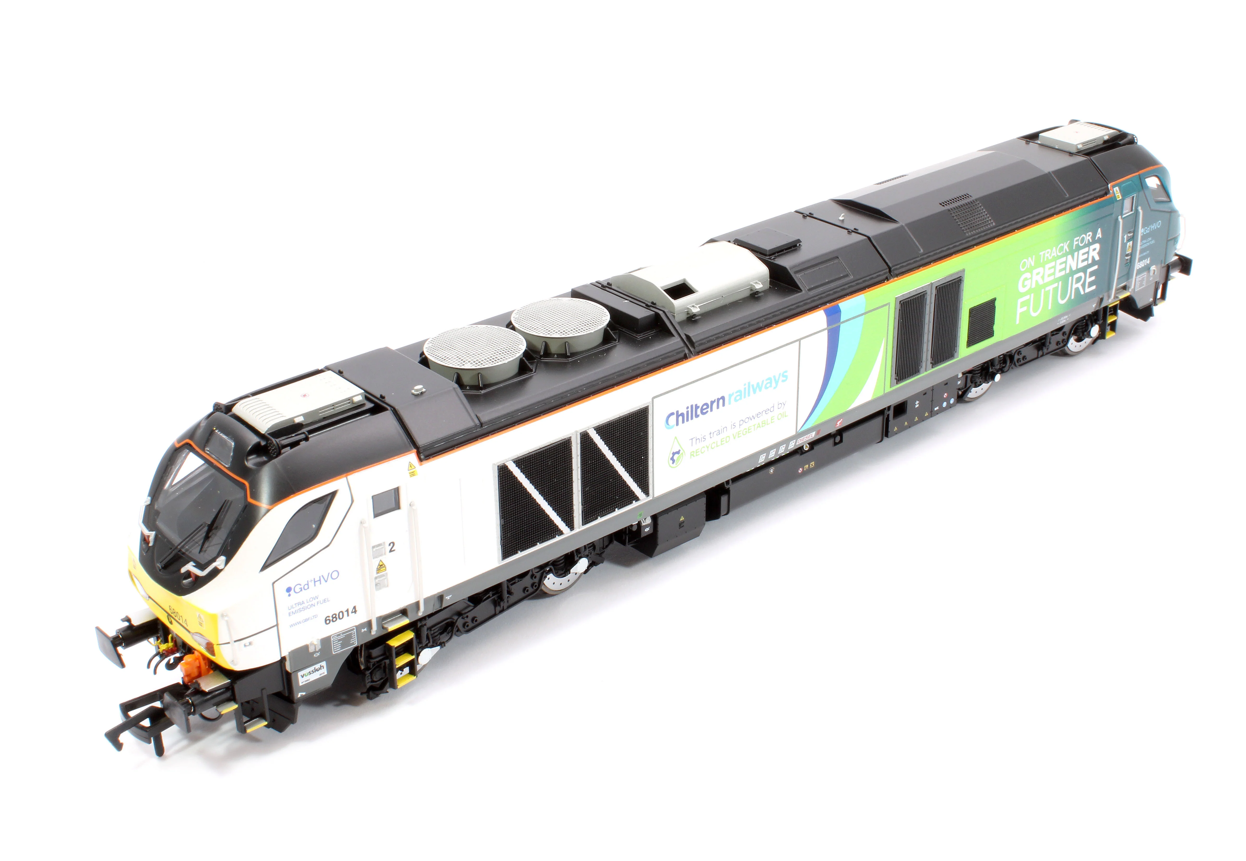4D-022-028 Class 68 68014 Chiltern Green Bio Fuel Livery Diesel Locomotive - Image 12