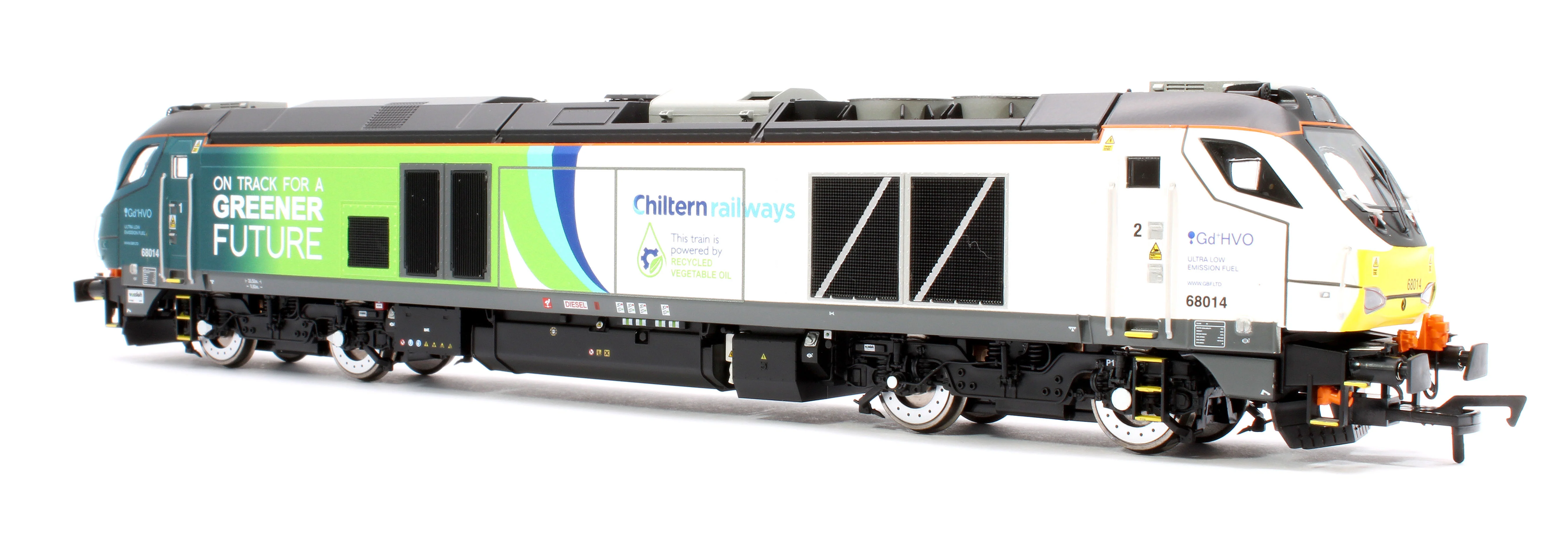 4D-022-028 Class 68 68014 Chiltern Green Bio Fuel Livery Diesel Locomotive - Image 2