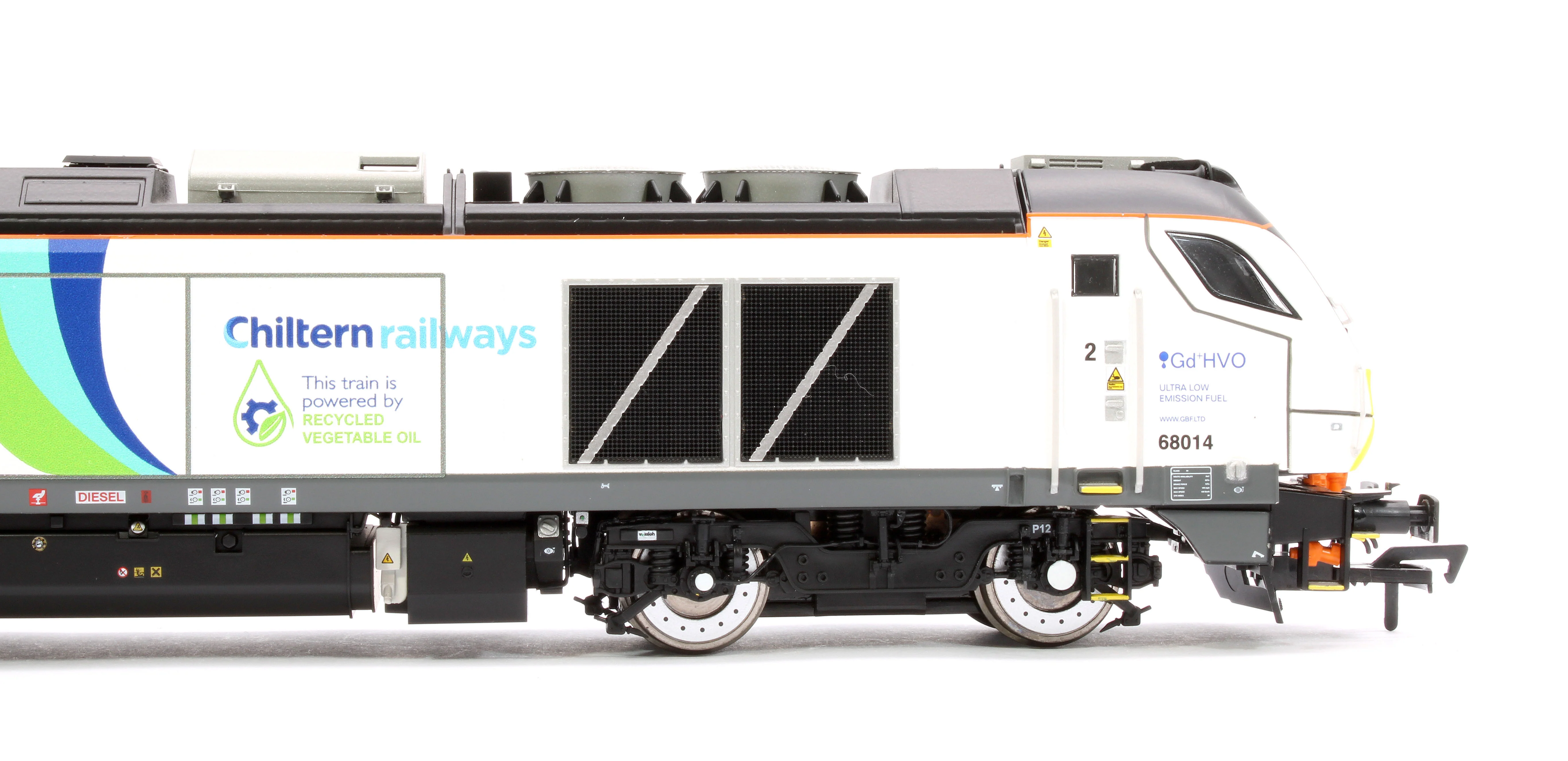 4D-022-028 Class 68 68014 Chiltern Green Bio Fuel Livery Diesel Locomotive - Image 8