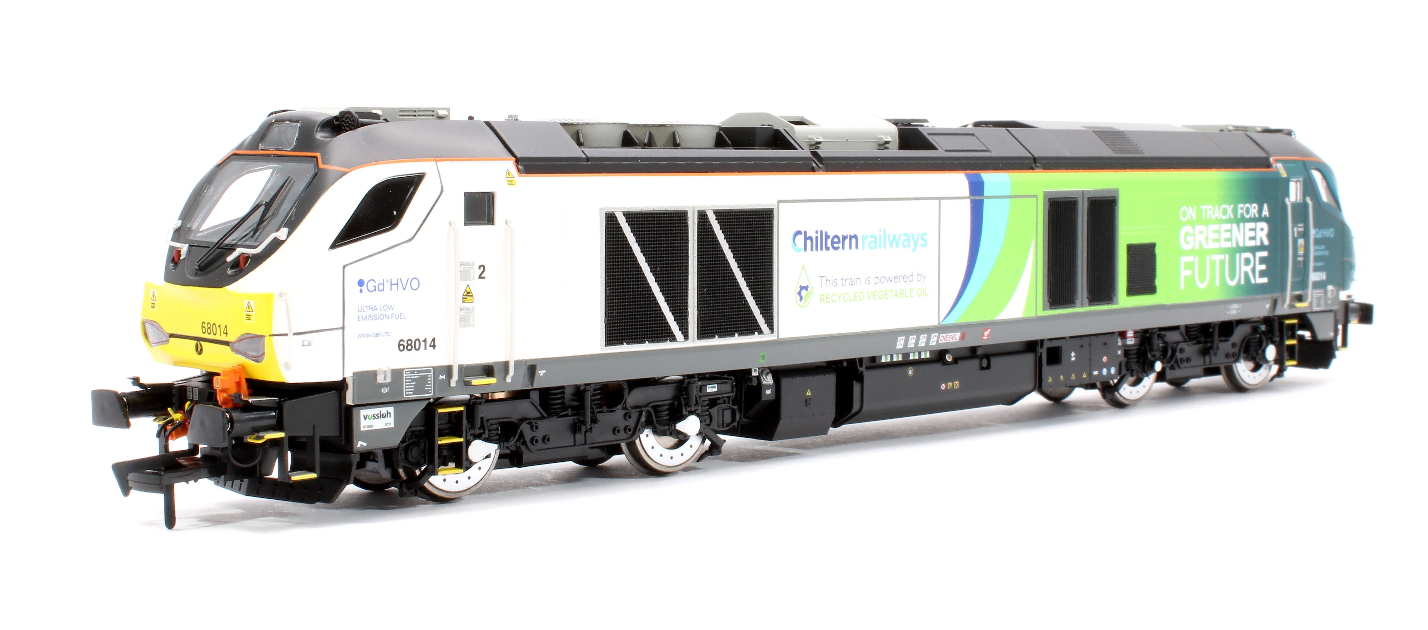 4D-022-028D Class 68 68014 Chiltern Green Bio Fuel Livery Diesel Locomotive - DCC Fitted - Image 3