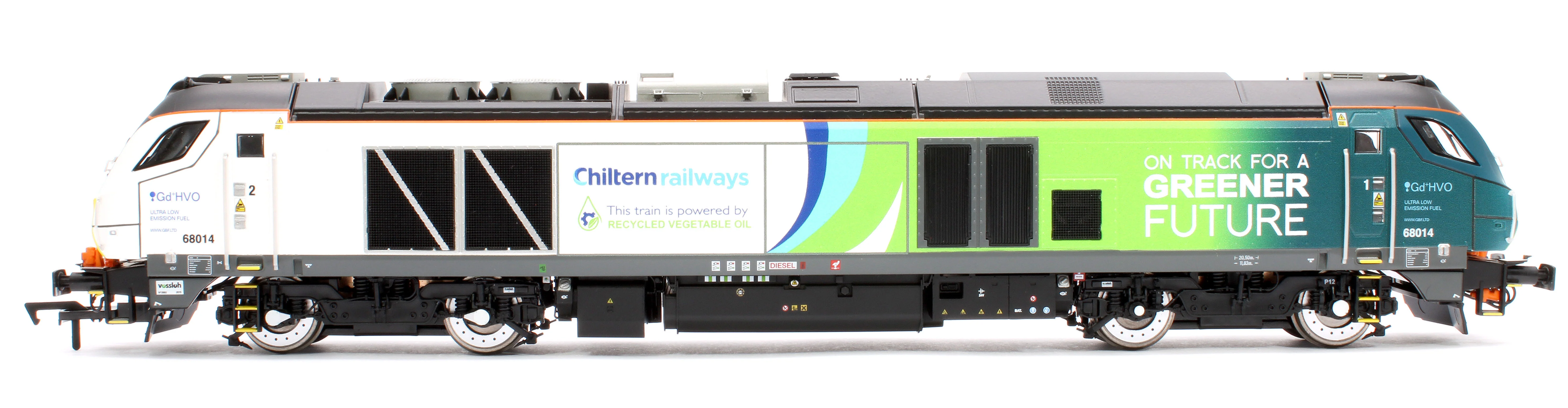 4D-022-028D Class 68 68014 Chiltern Green Bio Fuel Livery Diesel Locomotive - DCC Fitted - Image 5