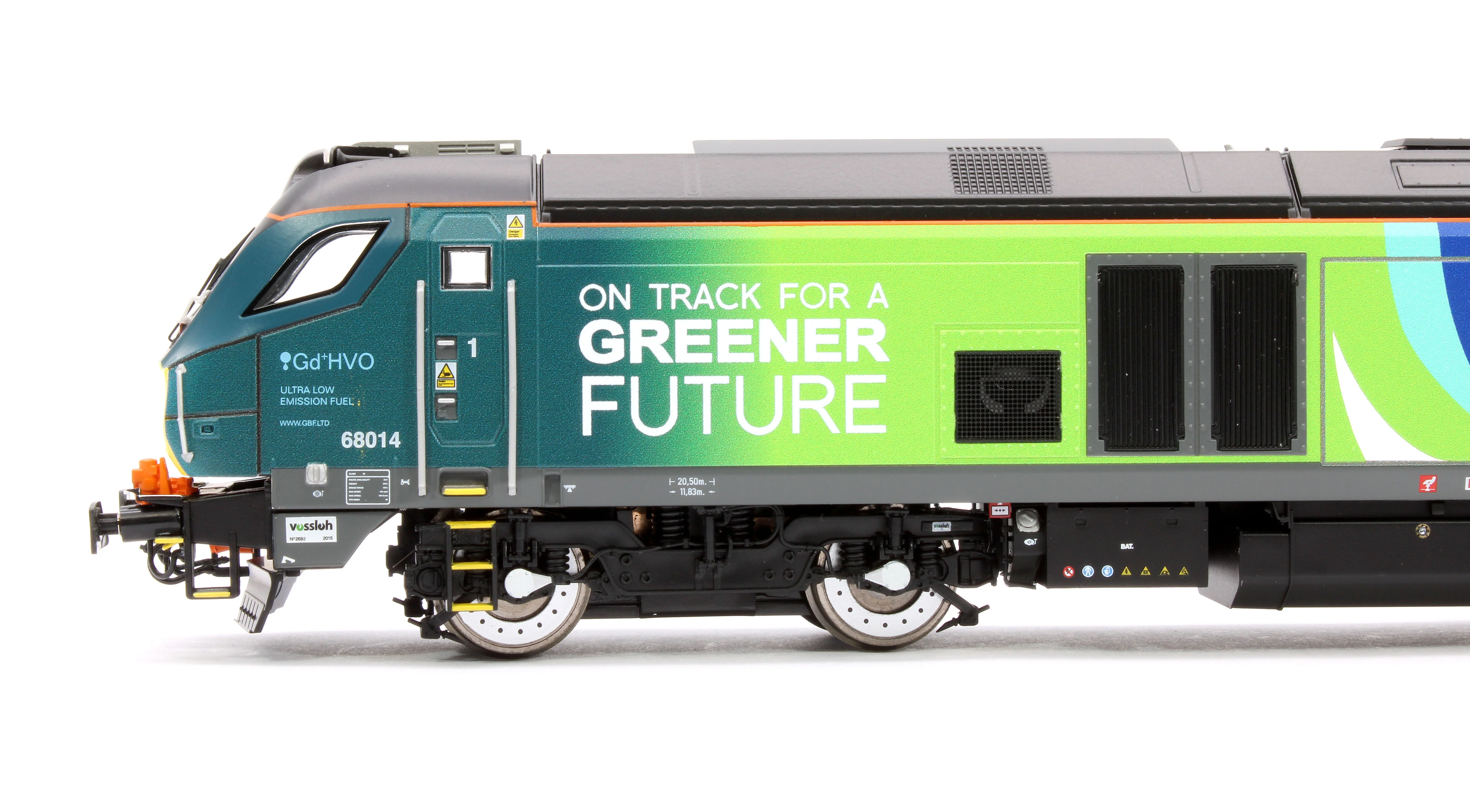 4D-022-028S Class 68 68014 Chiltern Green Bio Fuel Livery Diesel Locomotive - Sound Fitted - Image 7