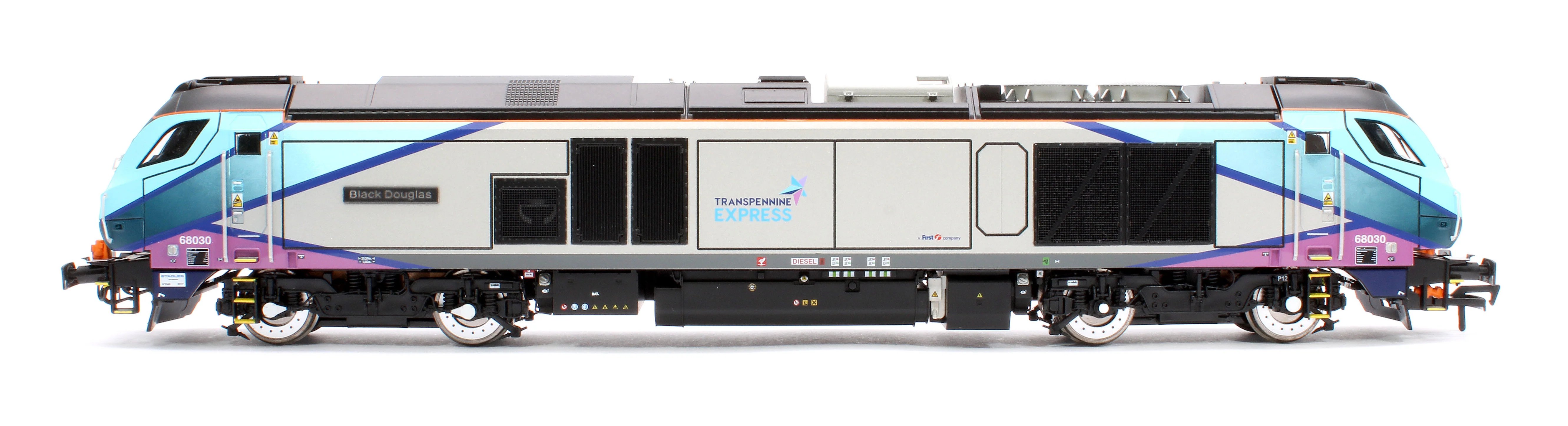 4D-022-025S Class 68 "Black Douglas" 68030 Transpenine Express Diesel Locomotive - Sound Fitted - Image 5