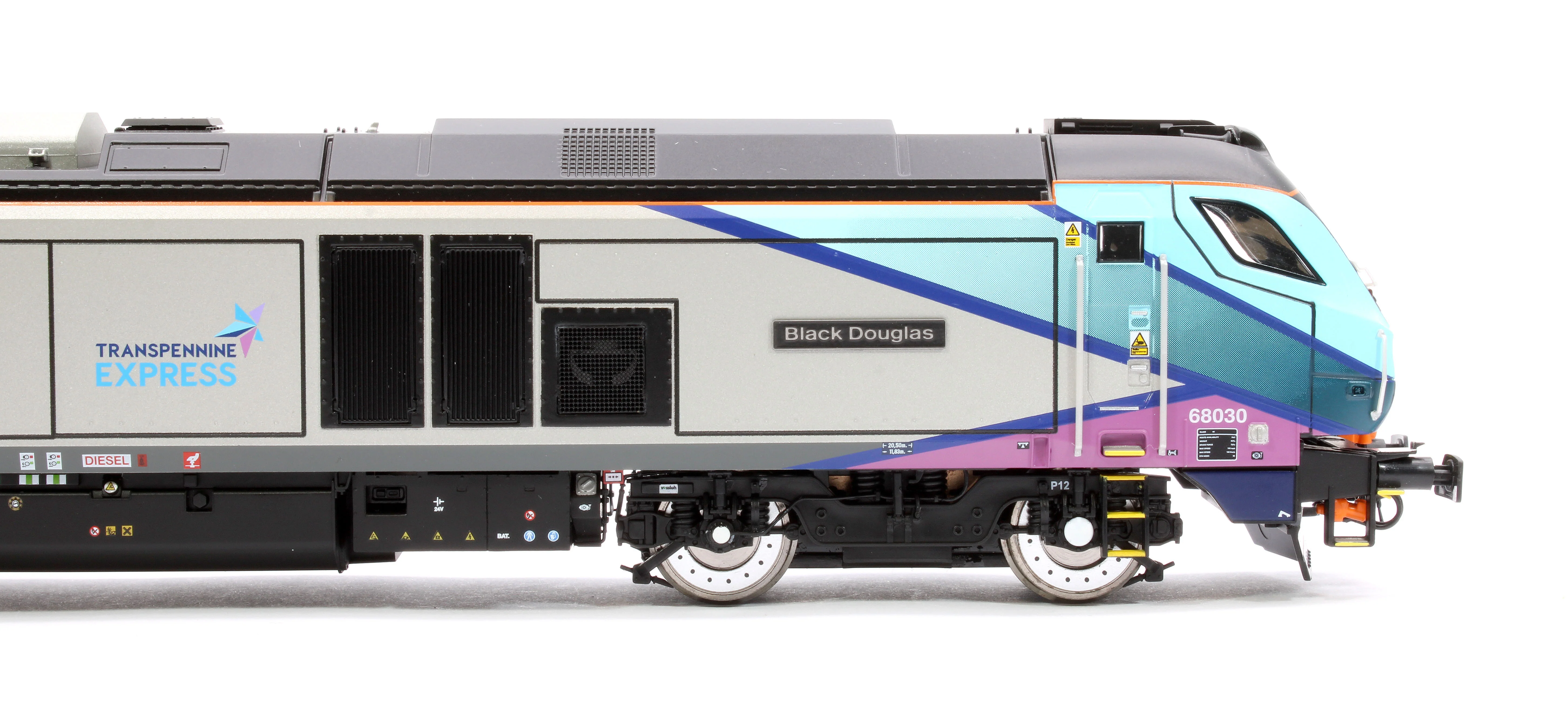 4D-022-025S Class 68 "Black Douglas" 68030 Transpenine Express Diesel Locomotive - Sound Fitted - Image 8