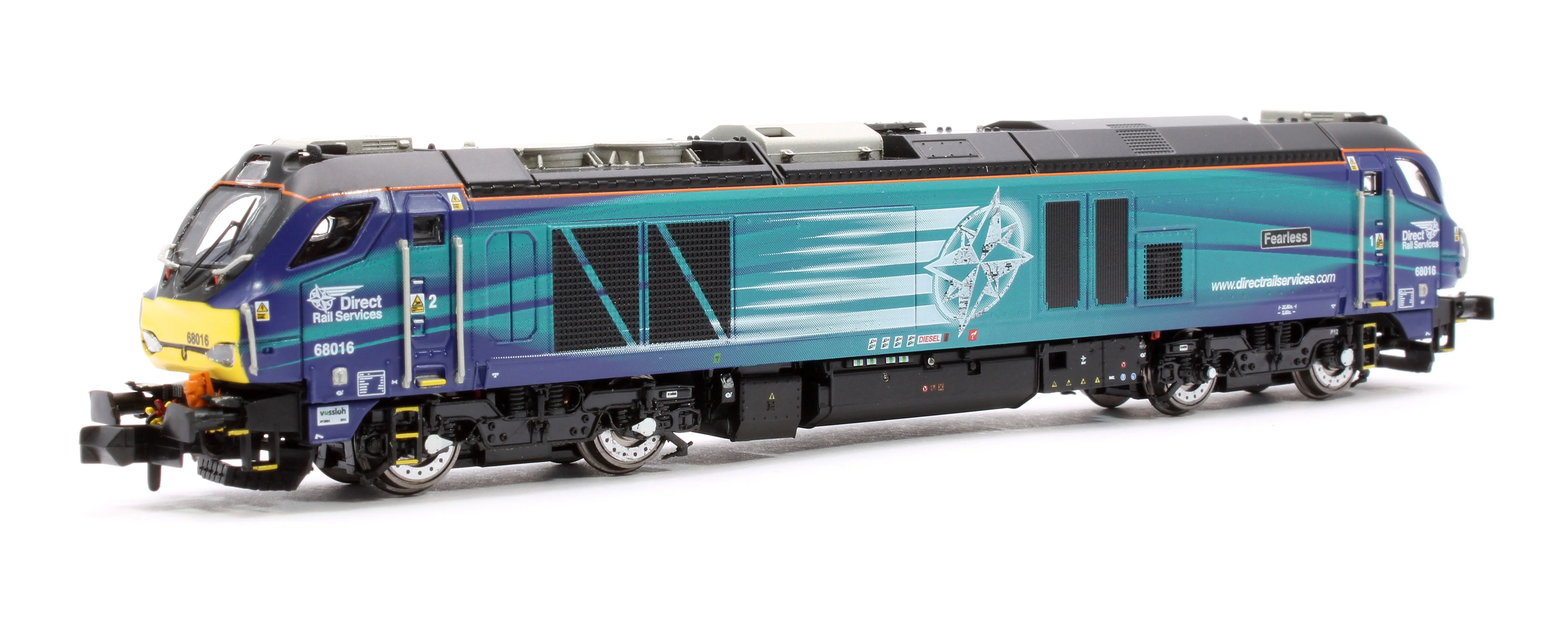 2D-022-012S Class 68 Fearless 68016 DRS Compass Diesel Locomotive - DCC Sound - Image 3