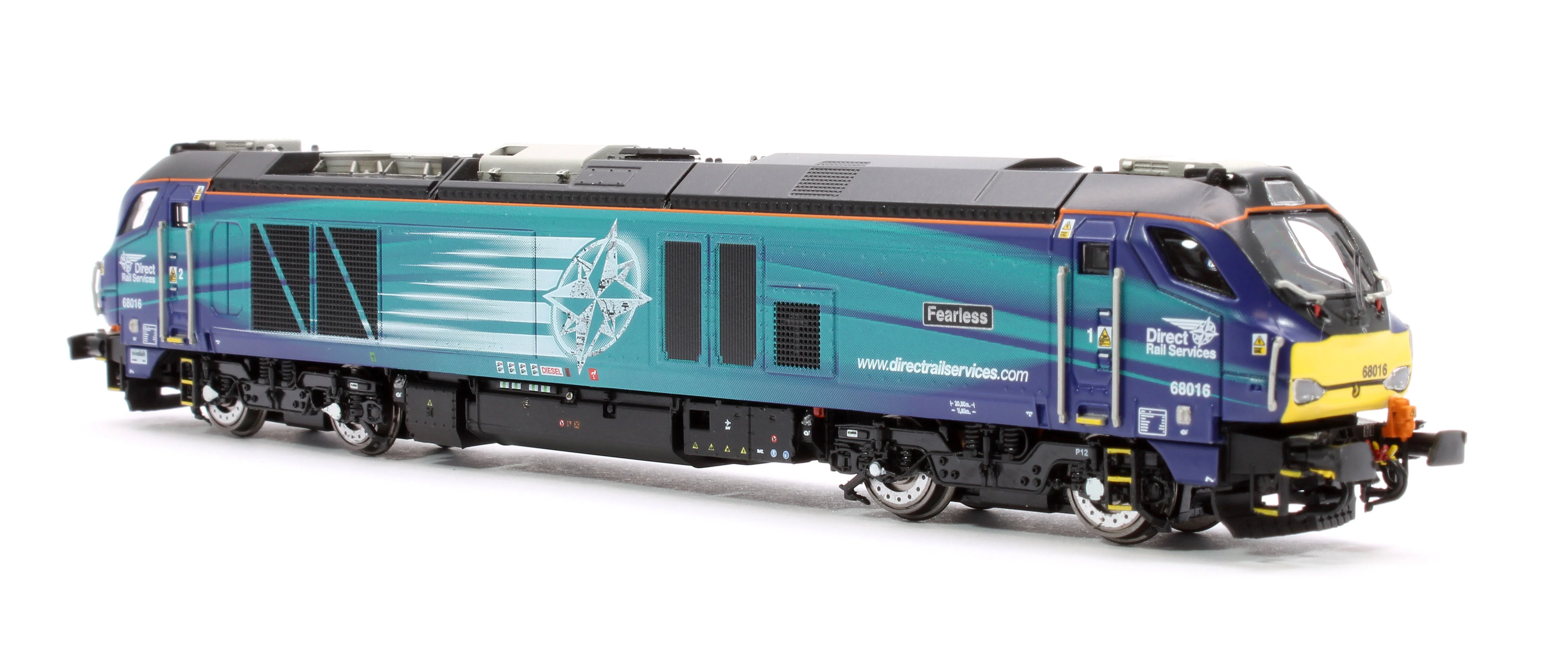 2D-022-012S Class 68 Fearless 68016 DRS Compass Diesel Locomotive - DCC Sound - Image 4