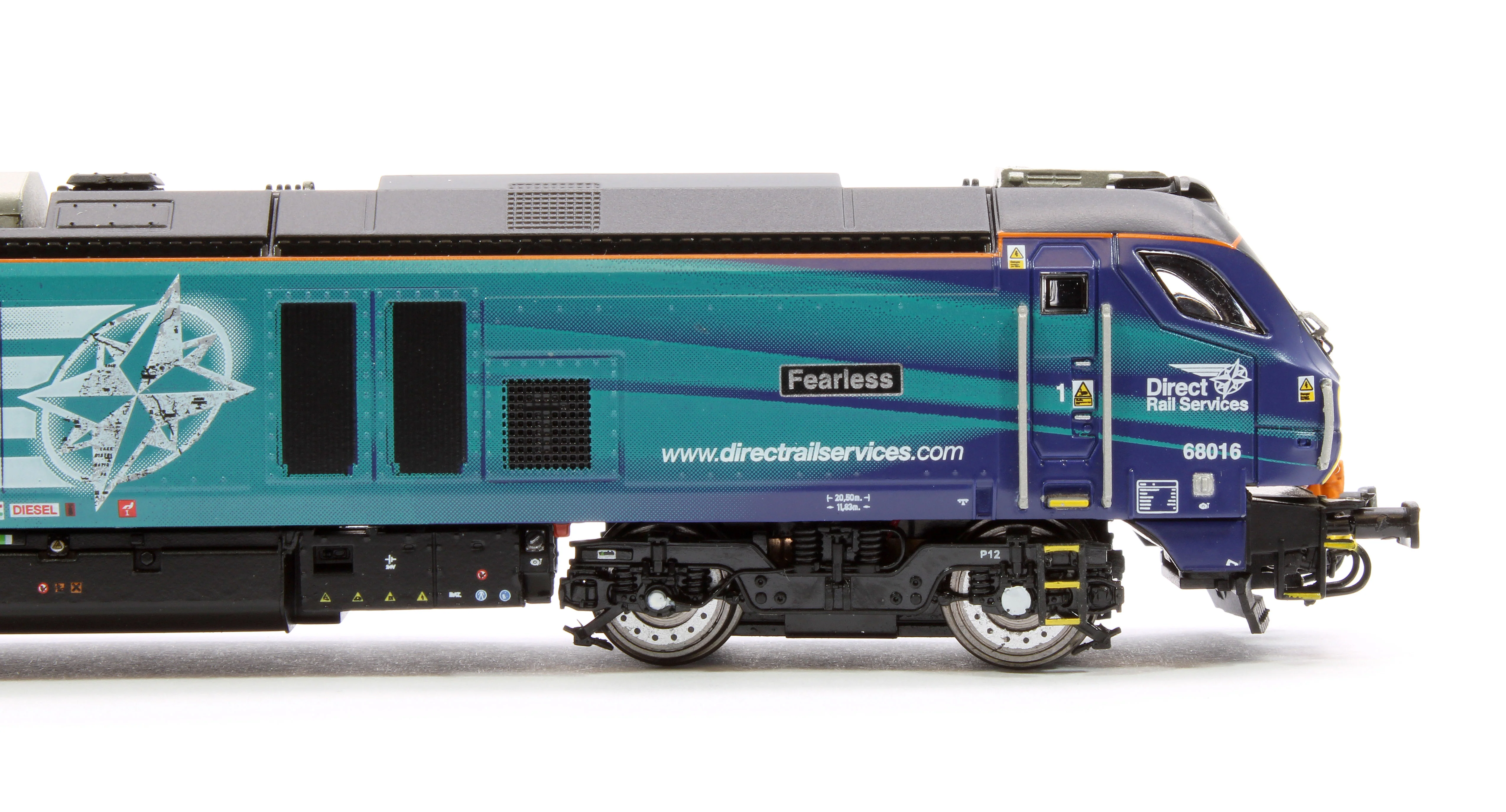 2D-022-012S Class 68 Fearless 68016 DRS Compass Diesel Locomotive - DCC Sound - Image 7
