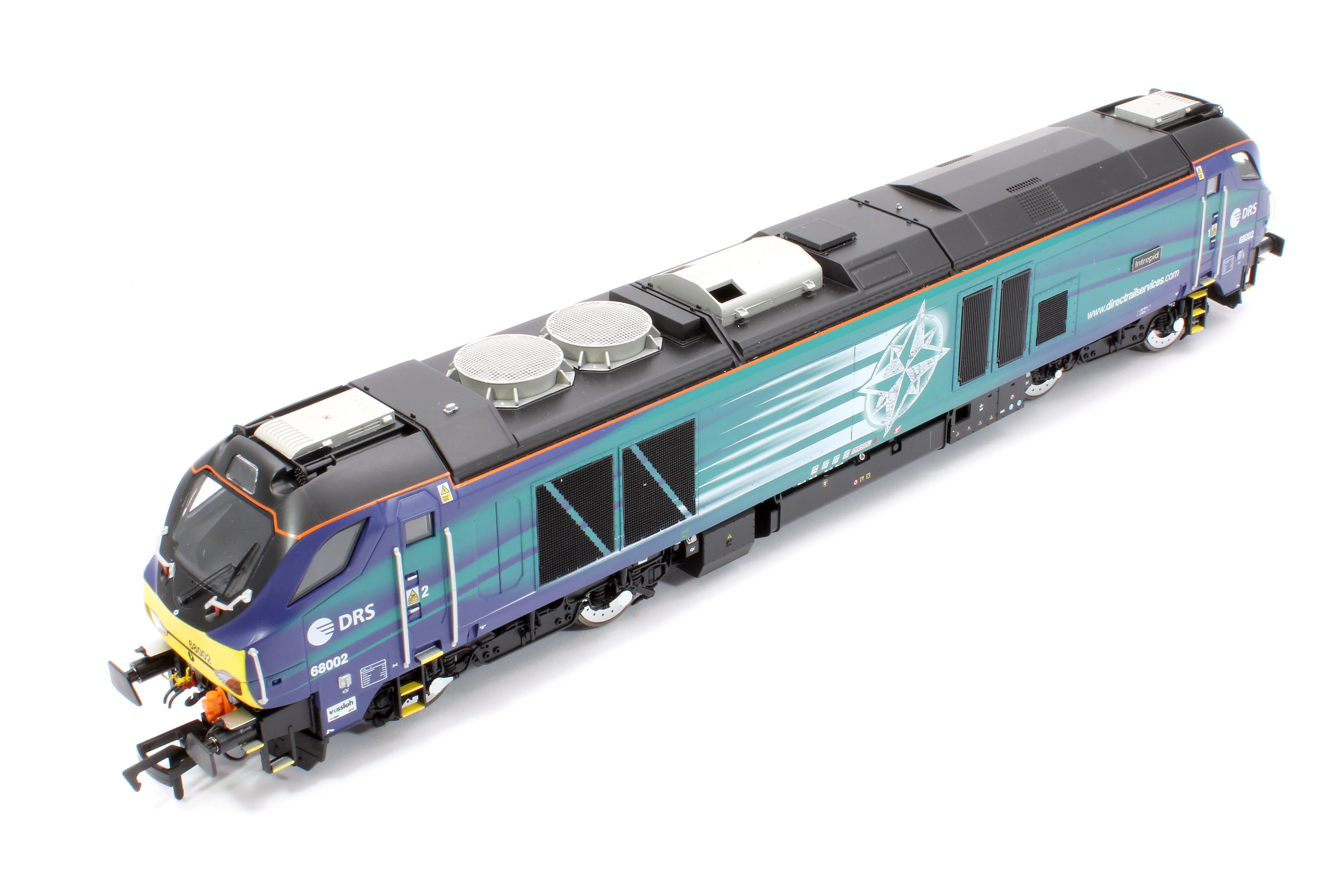 4D-022-027D Class 68 "Intrepid" 68002 Compass New DRS Logo Diesel Locomotive - DCC Fitted - Image 12