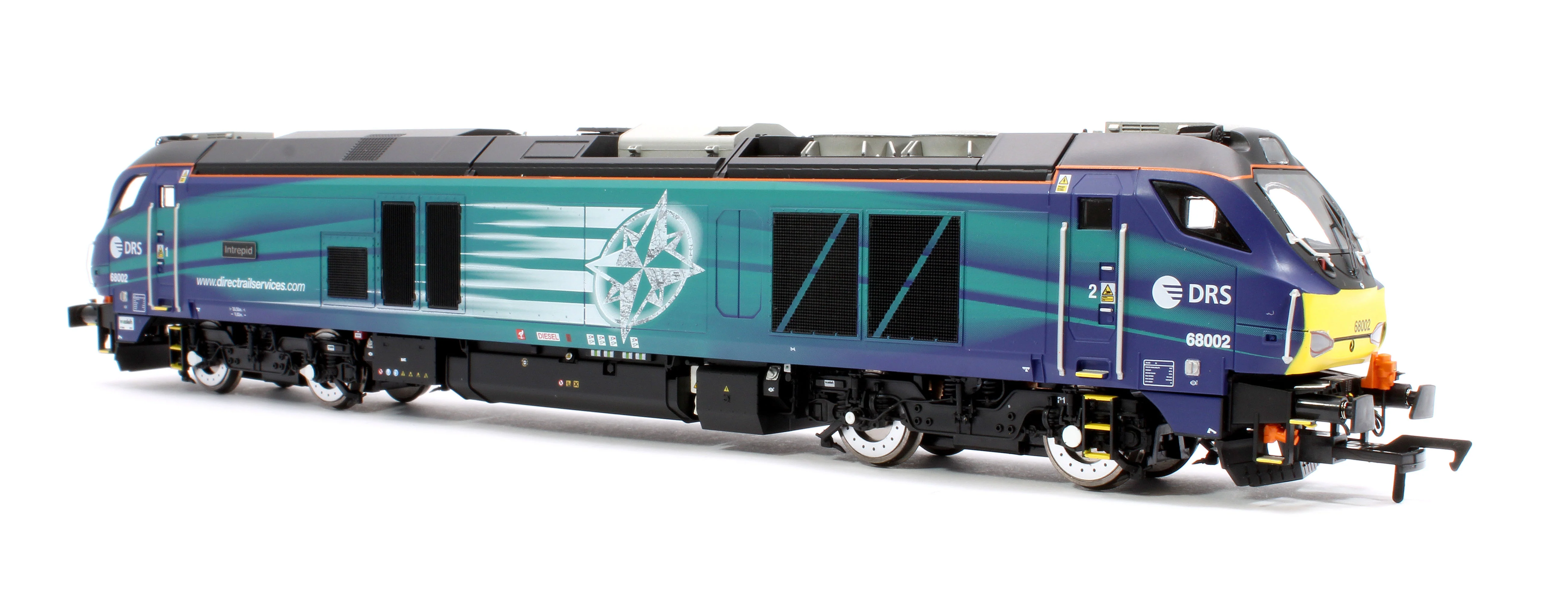 4D-022-027D Class 68 "Intrepid" 68002 Compass New DRS Logo Diesel Locomotive - DCC Fitted - Image 2