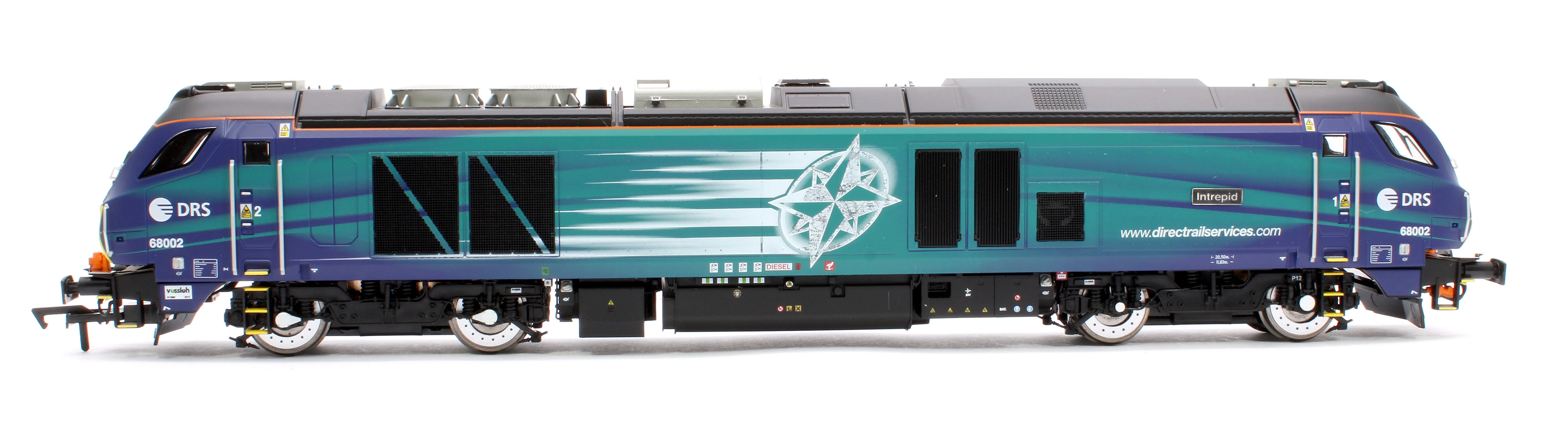 4D-022-027S Class 68 "Intrepid" 68002 Compass New DRS Logo Diesel Locomotive -Sound Fitted - Image 5