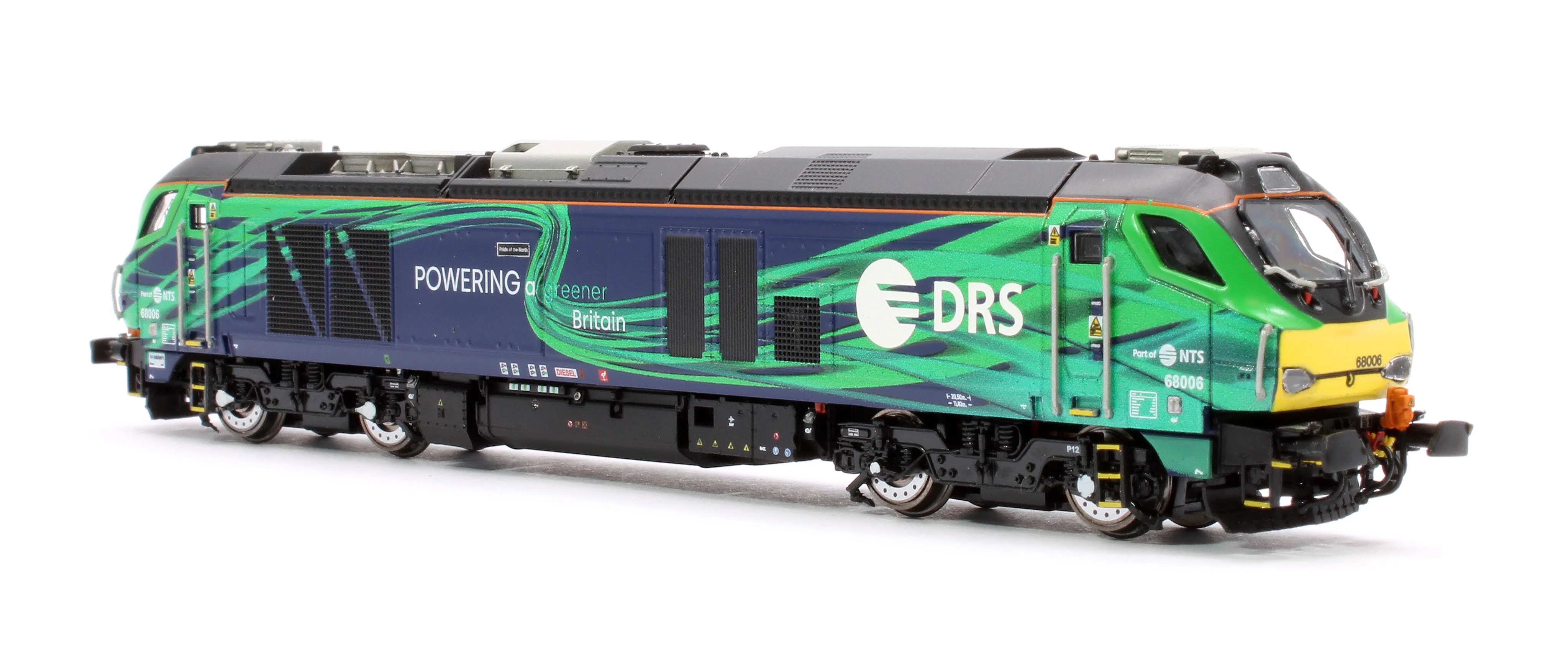 2D-022-016D Class 68 Pride of the North 68006 New DRS/NTS Green Diesel Locomotive - DCC Fitted - Image 4