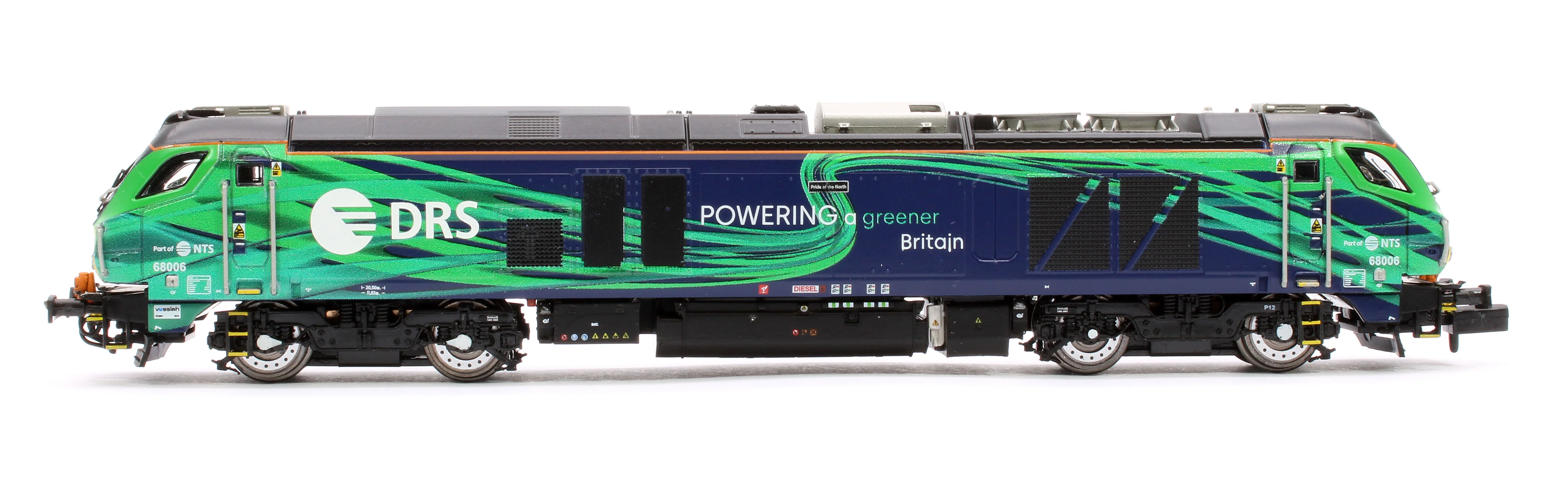 2D-022-016D Class 68 Pride of the North 68006 New DRS/NTS Green Diesel Locomotive - DCC Fitted - Image 5