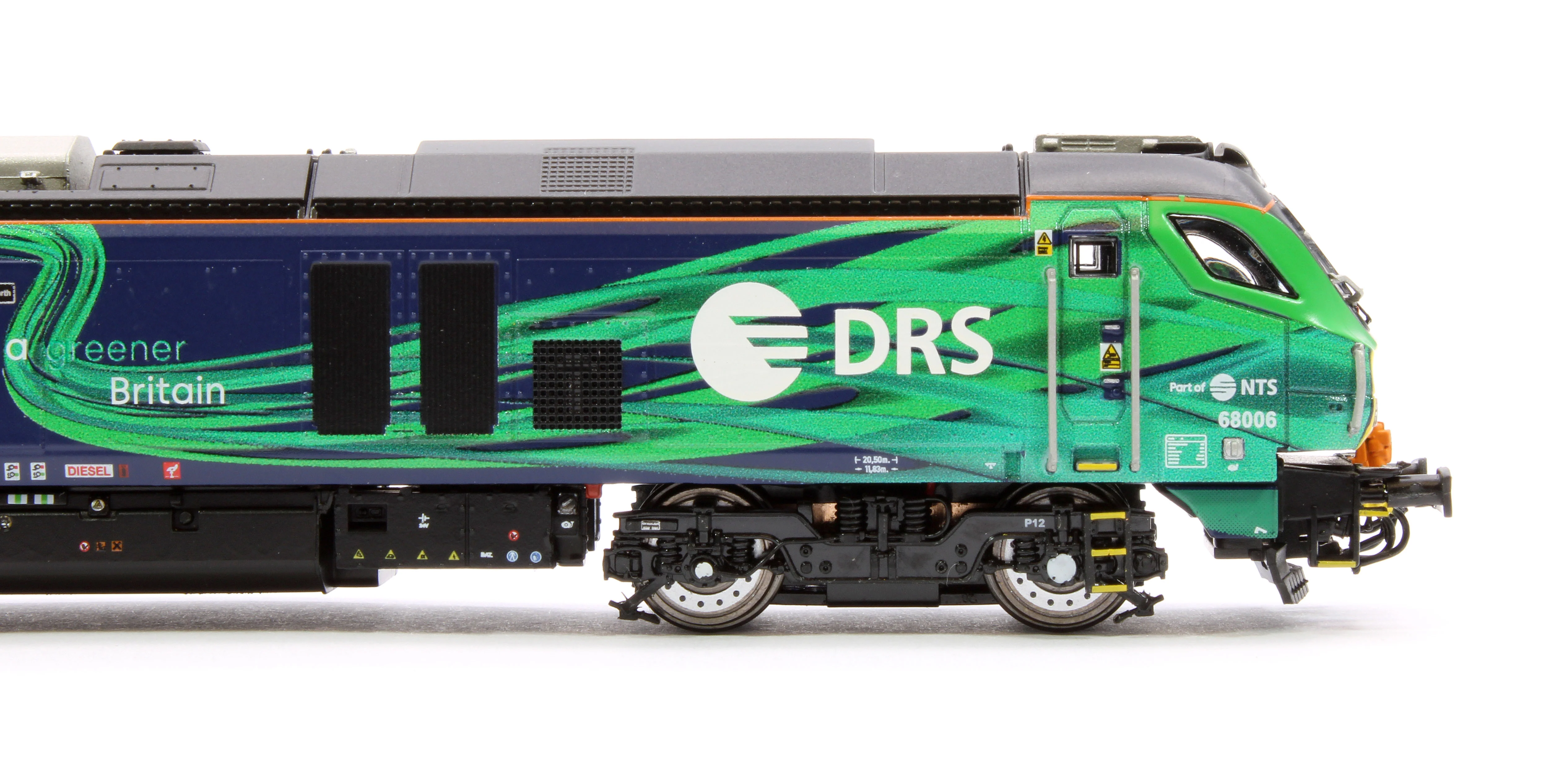 2D-022-016D Class 68 Pride of the North 68006 New DRS/NTS Green Diesel Locomotive - DCC Fitted - Image 7