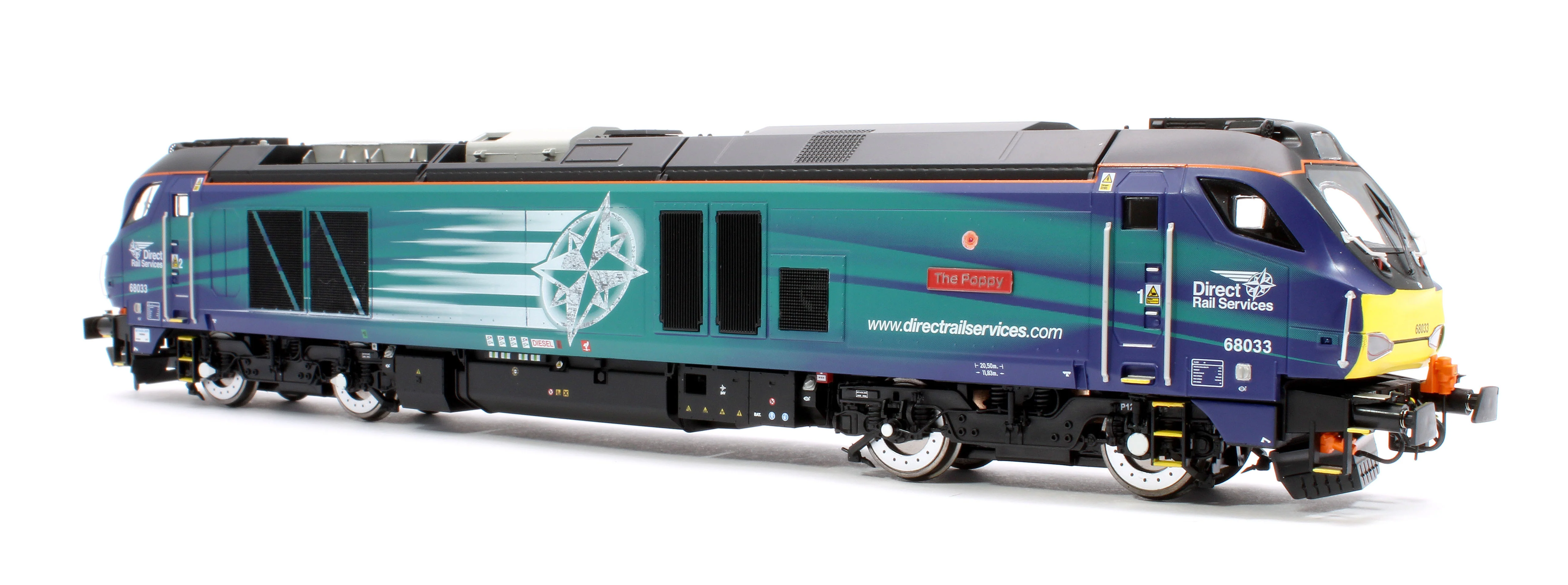 4D-022-026 Class 68 "The Poppy" 68033 DRS Compass with Poppy Diesel Locomotive - Image 4