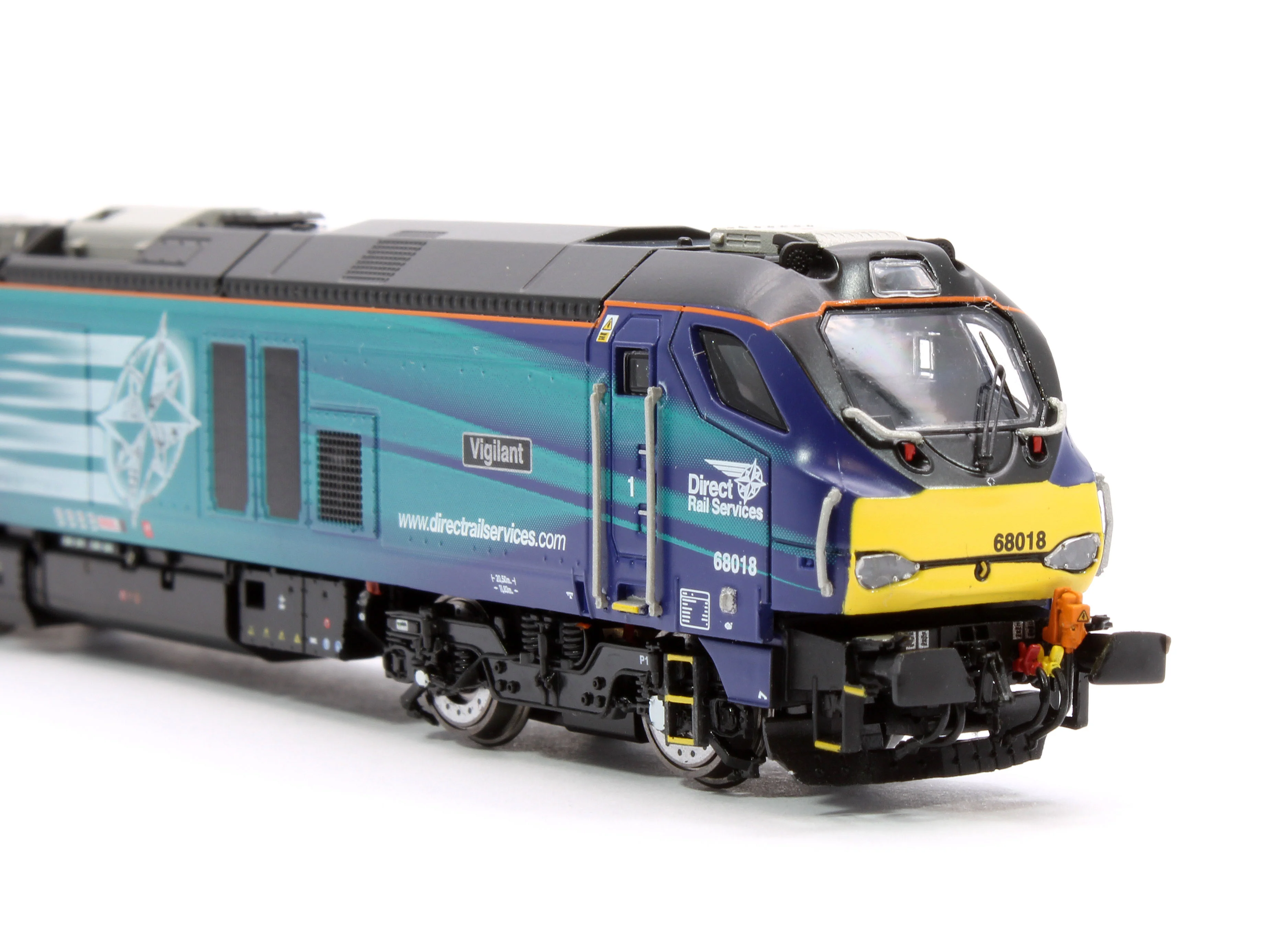 2D-022-013D Class 68 Vigilant 68018 DRS Compass Diesel Locomotive - DCC Fitted - Image 9