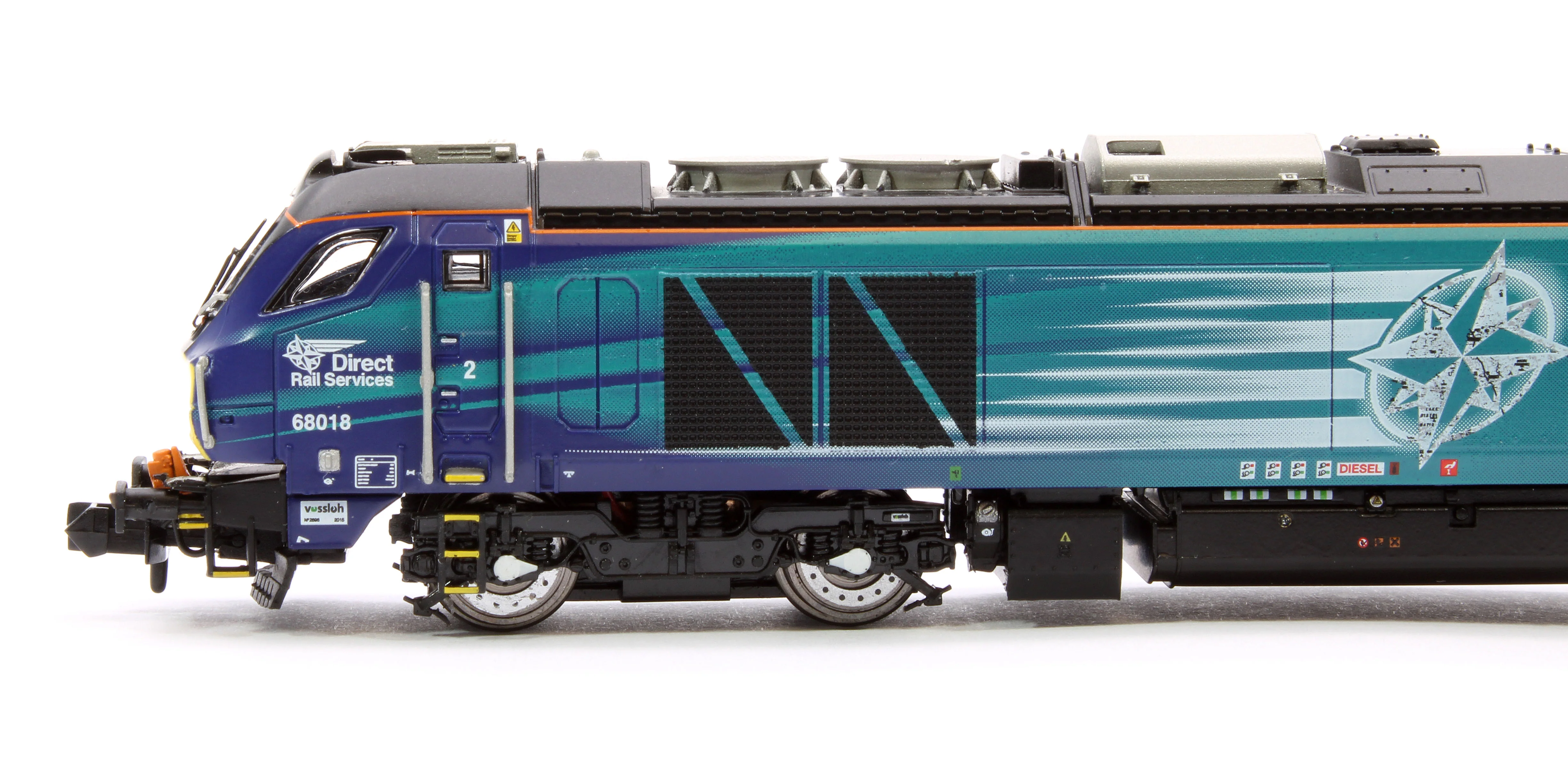 2D-022-013S Class 68 Vigilant 68018 DRS Compass Diesel Locomotive - DCC Sound - Image 6