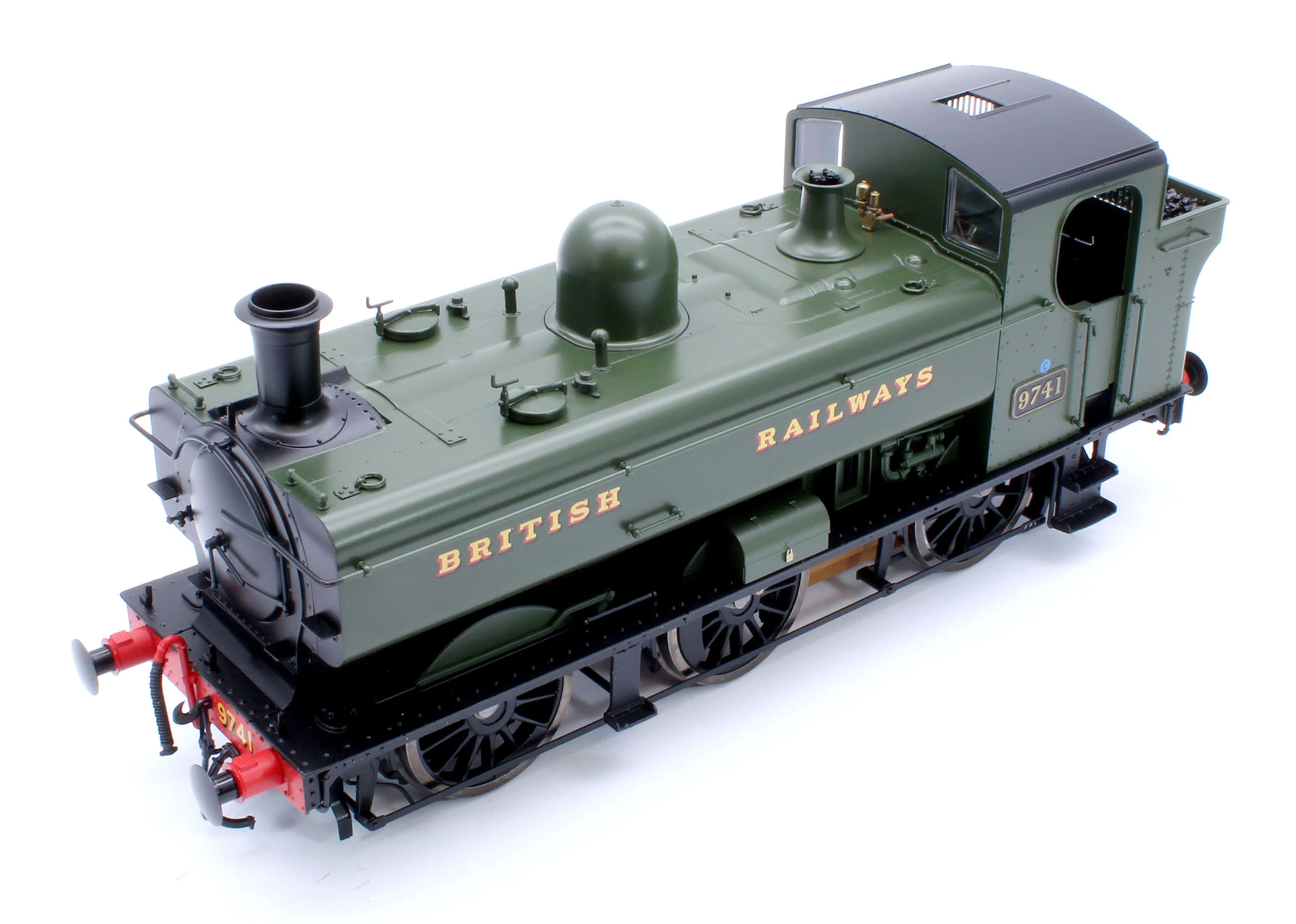 7S-007-020D Class 87xx Pannier 'British Railways' GWR Green 9741 - Steam Tank Locomotive - DCC Fitted - Image 11