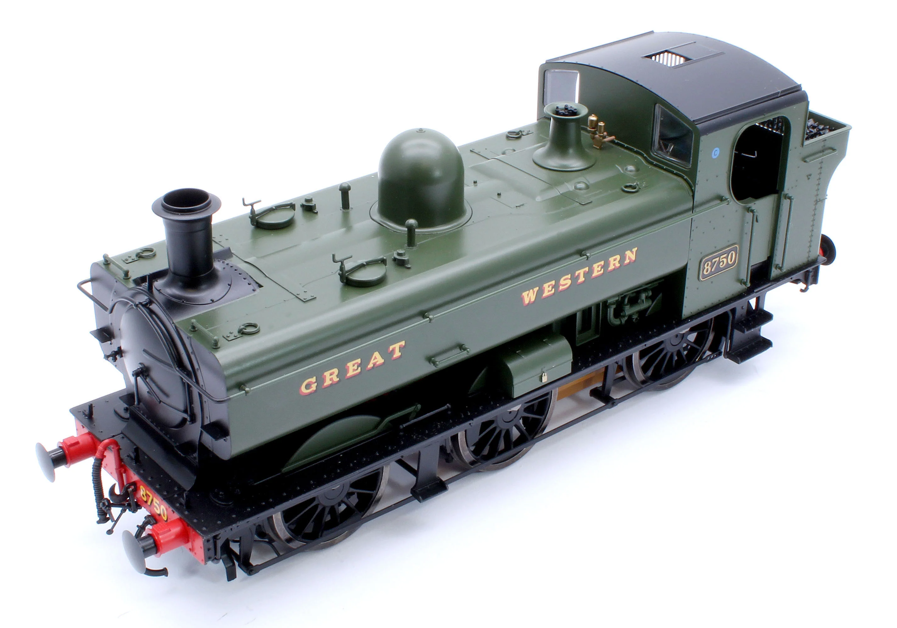 7S-007-018 Class 87xx Pannier 'Great Western' Green 8750 - Steam Tank Locomotive - Image 11
