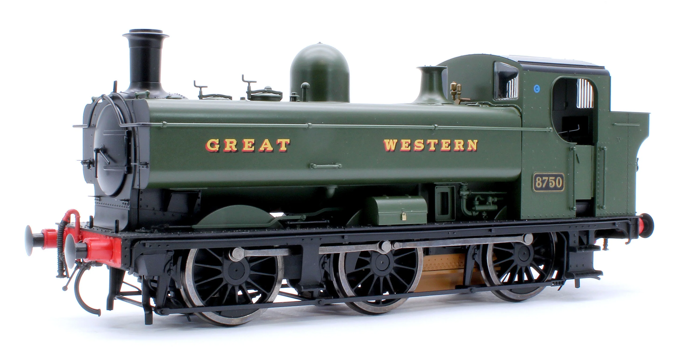 7S-007-018S Class 87xx Pannier 'Great Western' Green 8750 - Steam Tank Locomotive - Sound Fitted