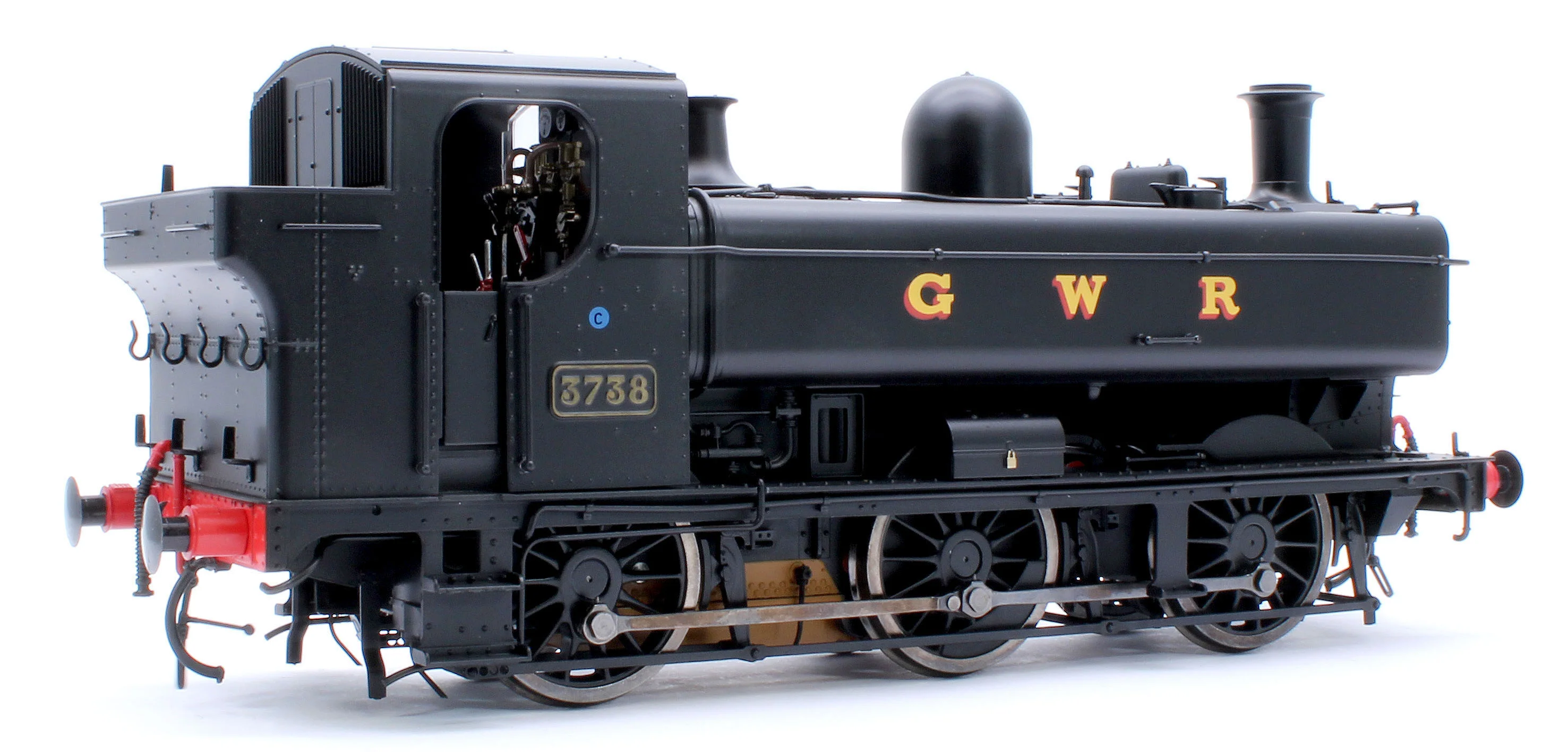 7S-007-019 Class 87xx Pannier GWR Black 3738 - Steam Tank Locomotive - Image 4