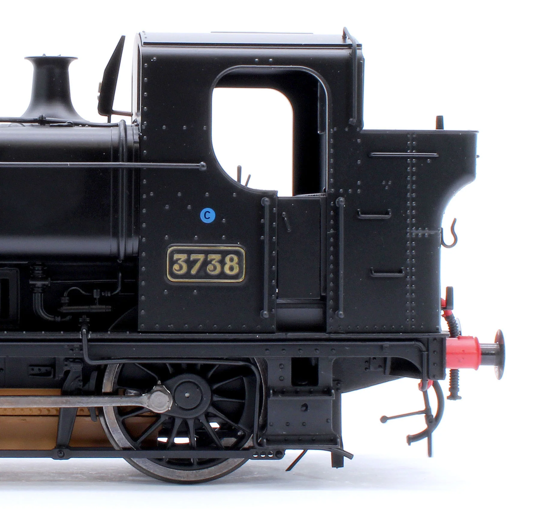 7S-007-019D Class 87xx Pannier GWR Black 3738 - Steam Tank Locomotive - DCC Fitted - Image 8