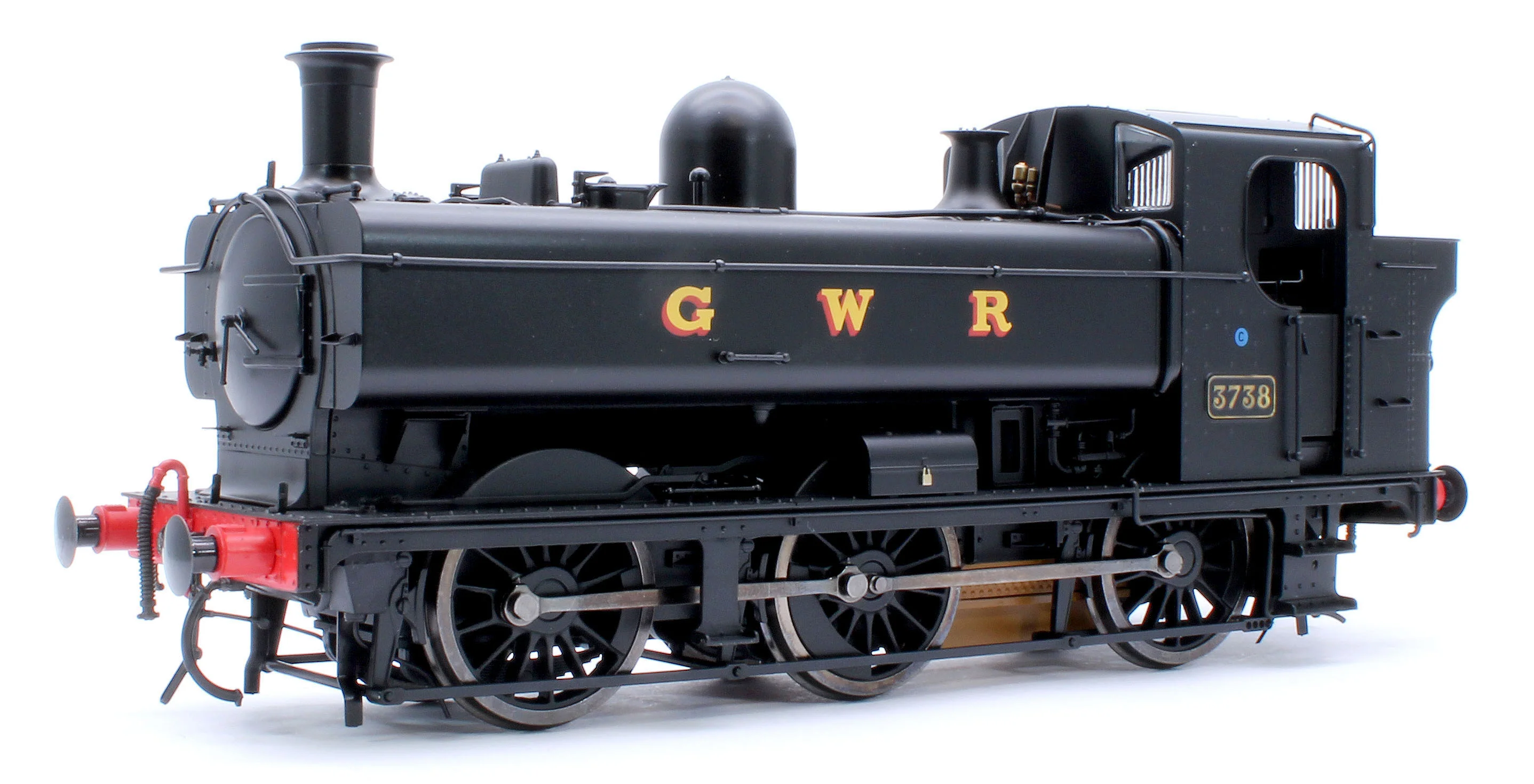 7S-007-019S Class 87xx Pannier GWR Black 3738 - Steam Tank Locomotive - Sound Fitted