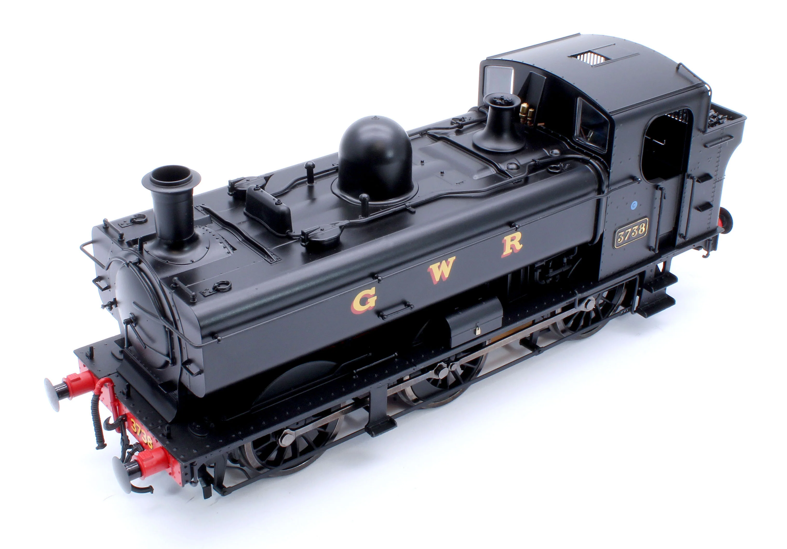 7S-007-019S Class 87xx Pannier GWR Black 3738 - Steam Tank Locomotive - Sound Fitted - Image 11