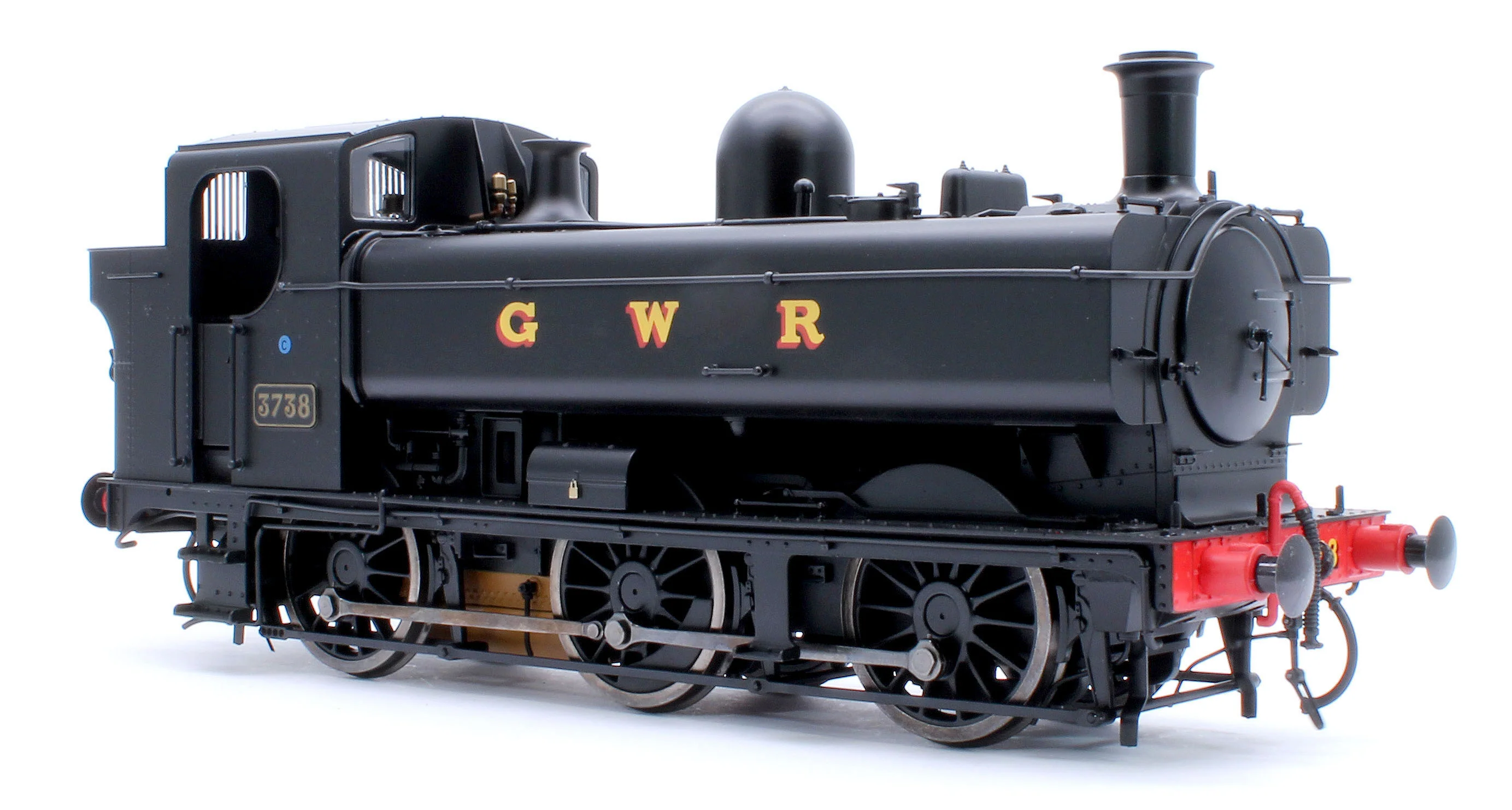 7S-007-019S Class 87xx Pannier GWR Black 3738 - Steam Tank Locomotive - Sound Fitted - Image 6