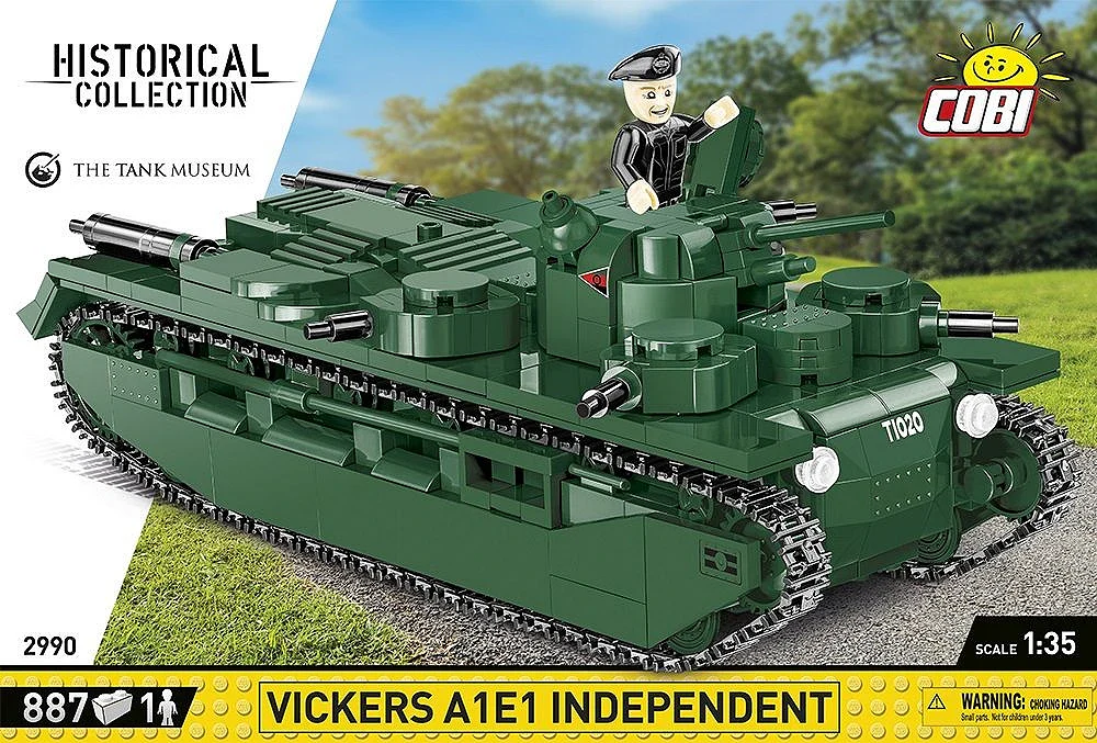 COB2990 Vickers A1E1 Independent Great War (886 pcs) Model Kit - Image 2