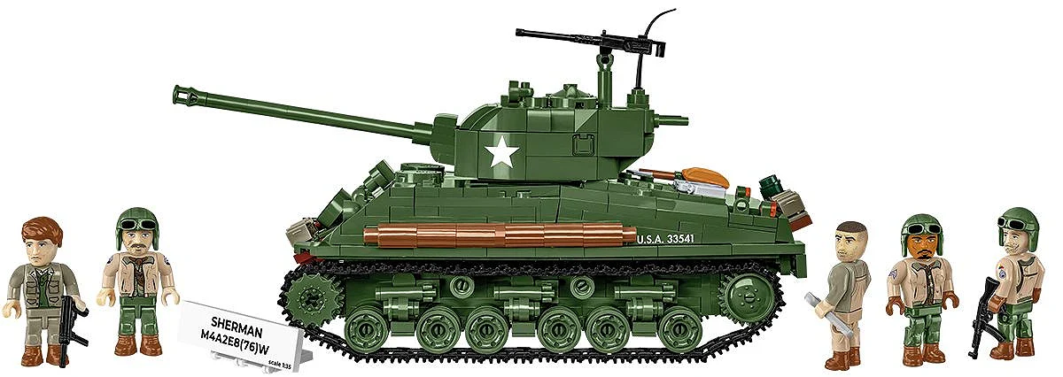 COB3118 Sherman M4A2E8(76) WWII (880 pcs) Model Kit - Image 3