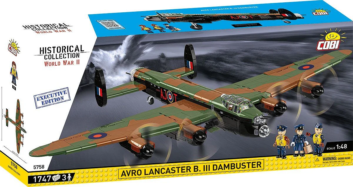 COB5758 Avro Lancaster B III Dambusters Executive Edition WWII (1795 pcs) Model Kit - Image 18
