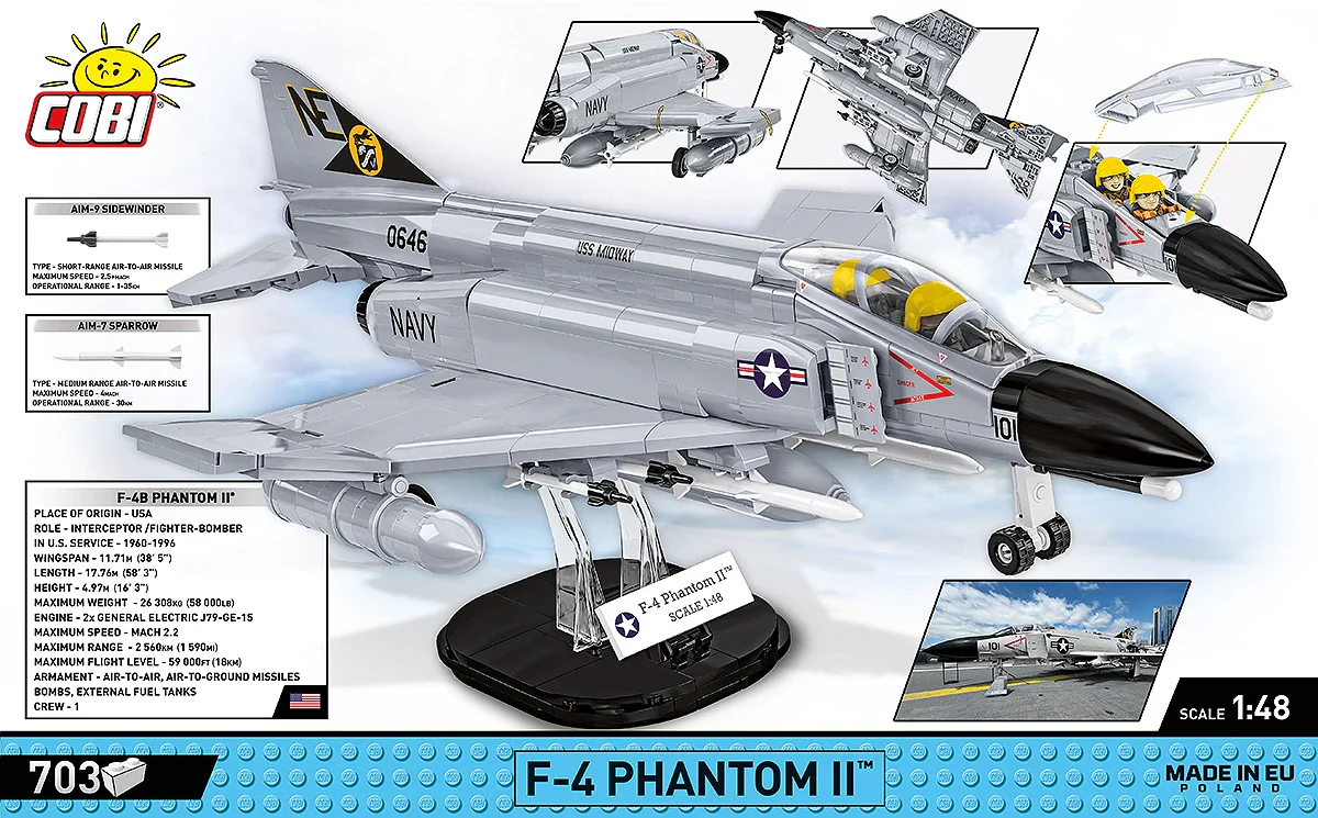 COB5897 F-4 Phantom II 703 KL Model Kit - Image 5