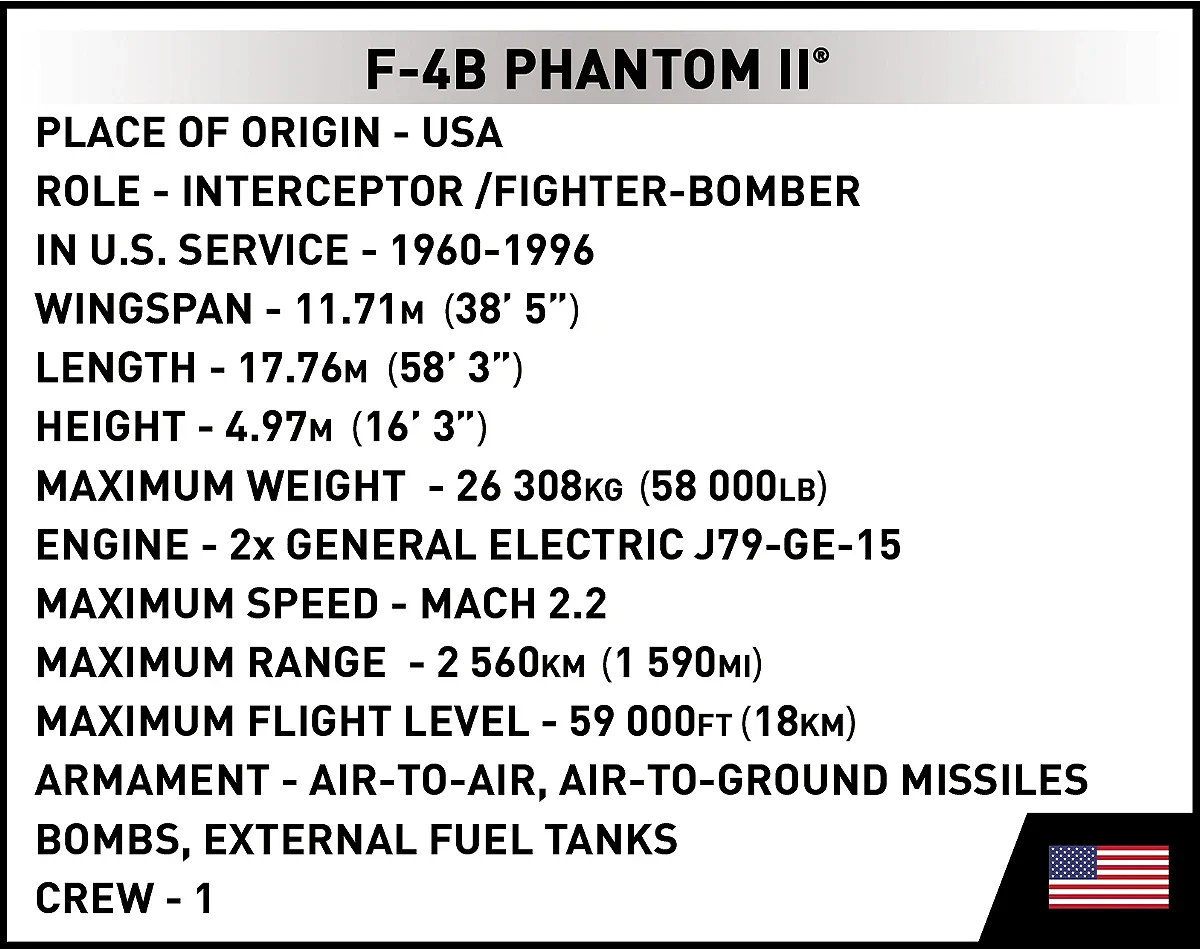 COB5897 F-4 Phantom II 703 KL Model Kit - Image 9