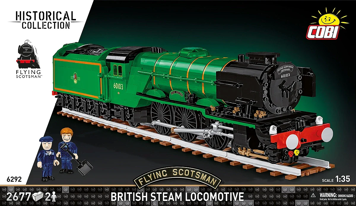 COB6292 Flying Scotsman Steam Locomotive (2700 pcs) Model Kit - Image 7