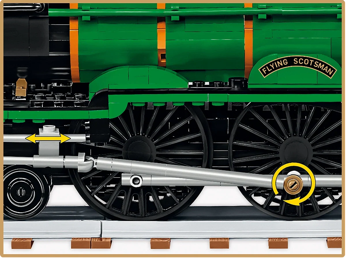 COB6292 Flying Scotsman Steam Locomotive (2700 pcs) Model Kit - Image 9
