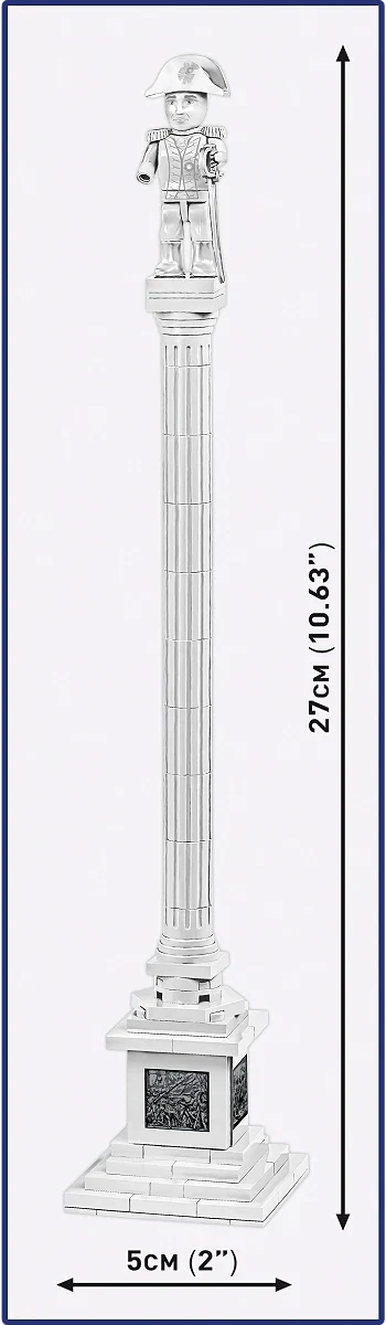 COB20097 Nelson's Column Trafalgar (85 pcs) Model Kit - Image 5