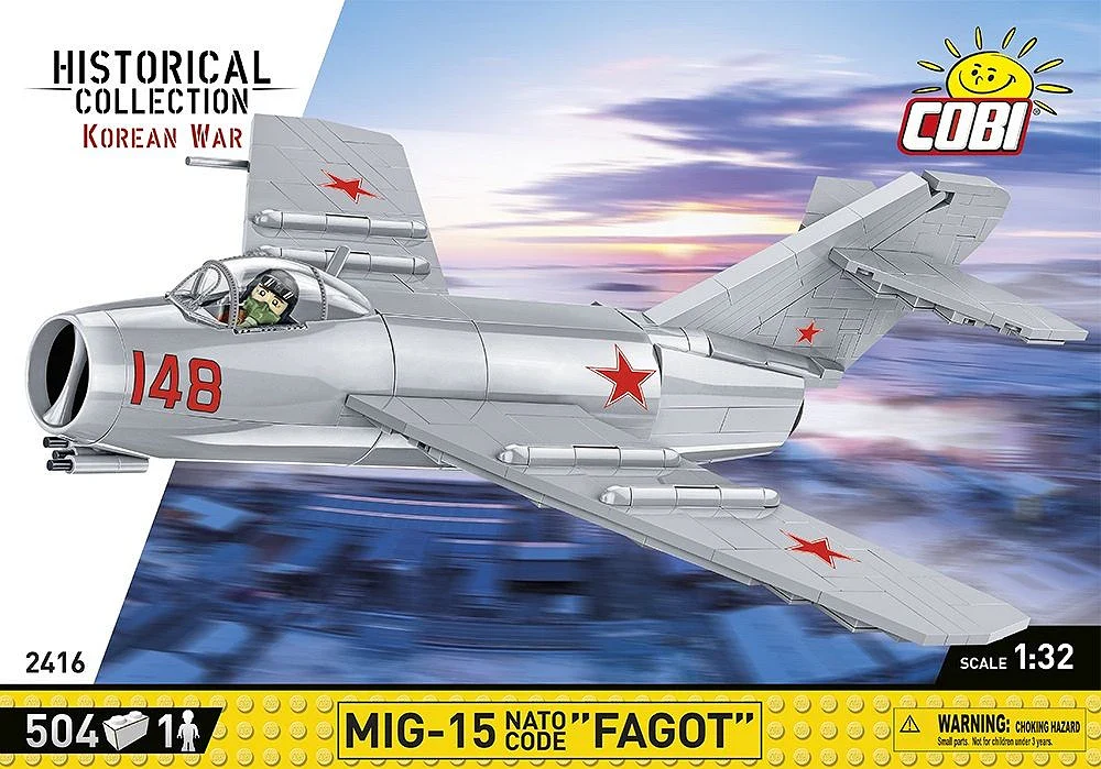COB2416 MIG-15 Fagot Korean War (504 pcs) Model Kit - Image 2