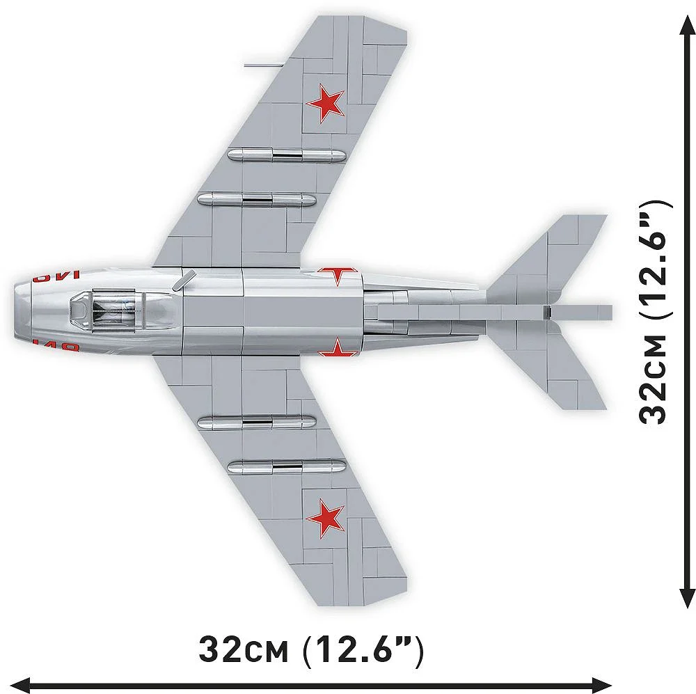 COB2416 MIG-15 Fagot Korean War (504 pcs) Model Kit - Image 3