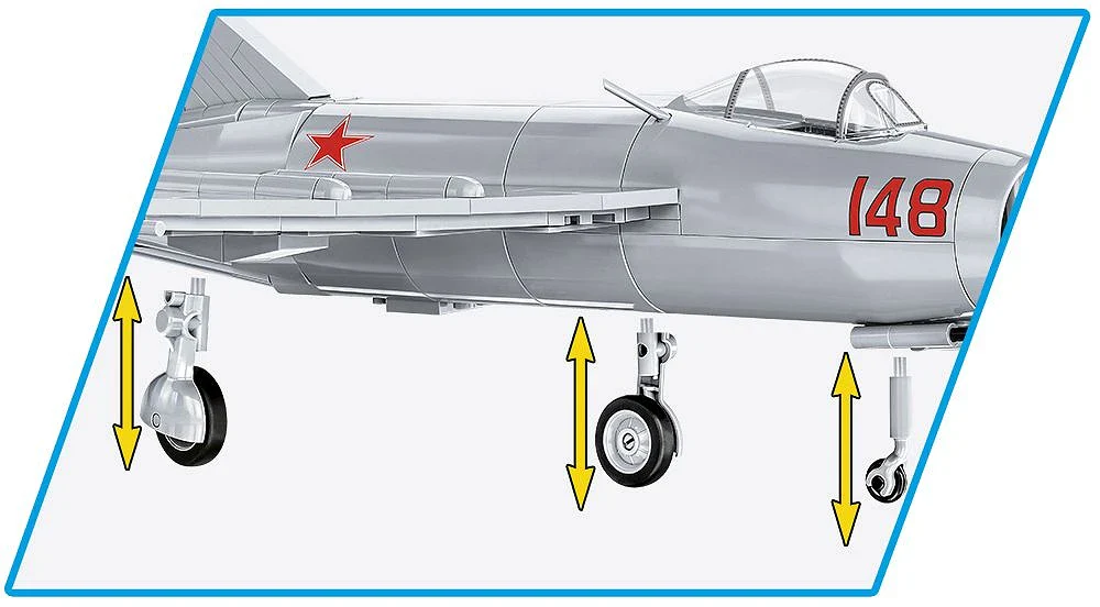 COB2416 MIG-15 Fagot Korean War (504 pcs) Model Kit - Image 5