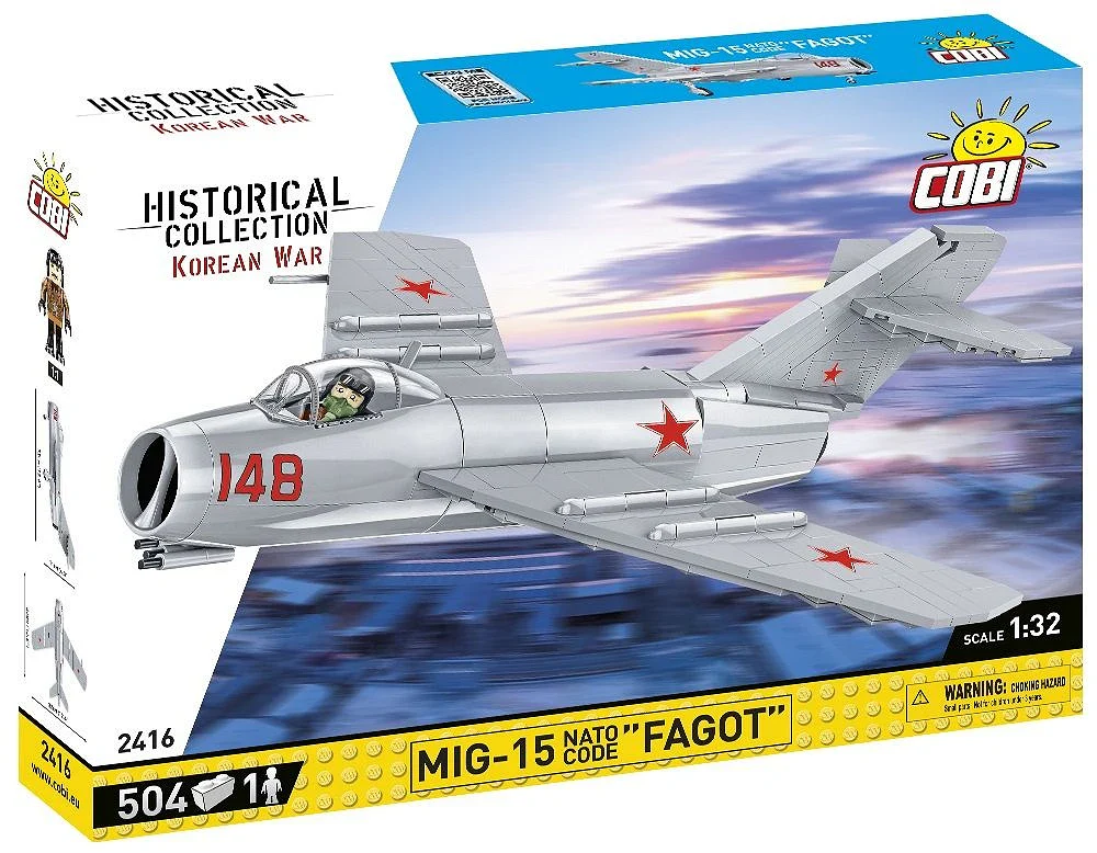 COB2416 MIG-15 Fagot Korean War (504 pcs) Model Kit - Image 8