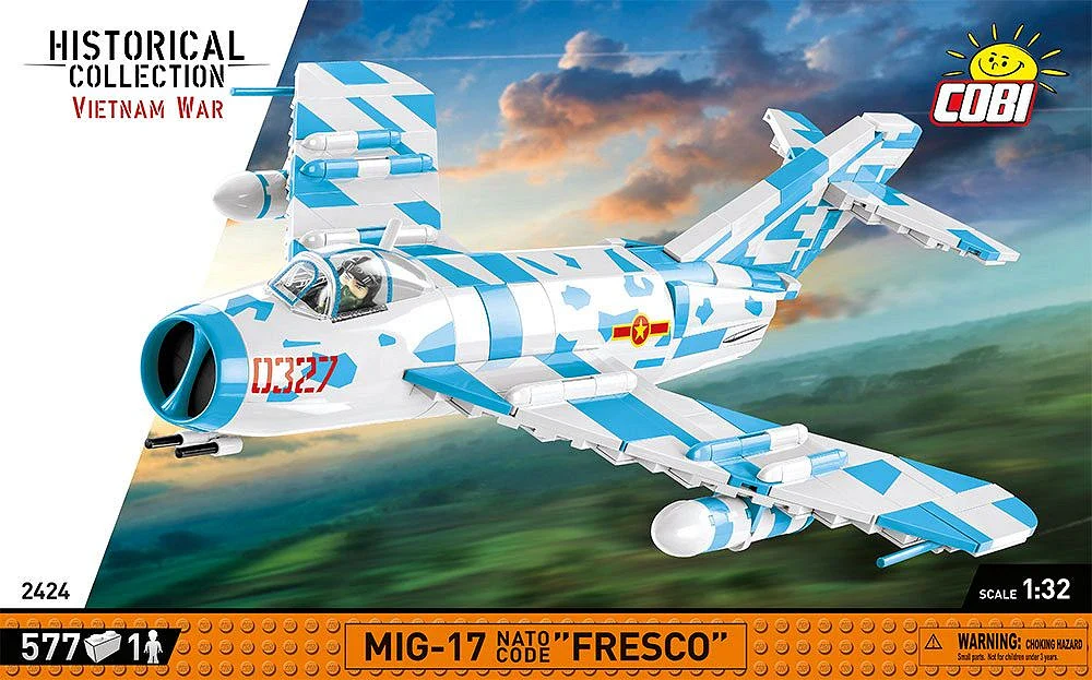 COB2424 MIG-17 NATO Code F Vietnam War (577 pcs) Model Kit - Image 10