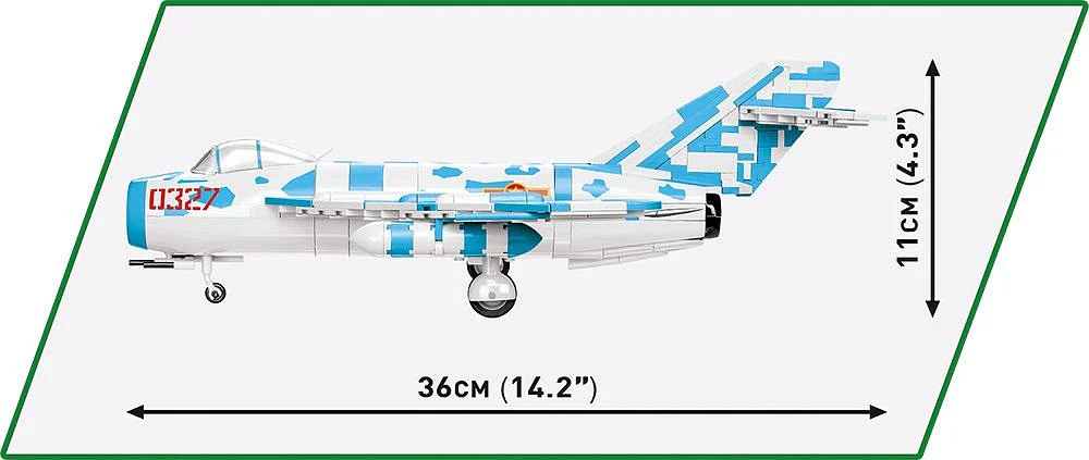 COB2424 MIG-17 NATO Code F Vietnam War (577 pcs) Model Kit - Image 7